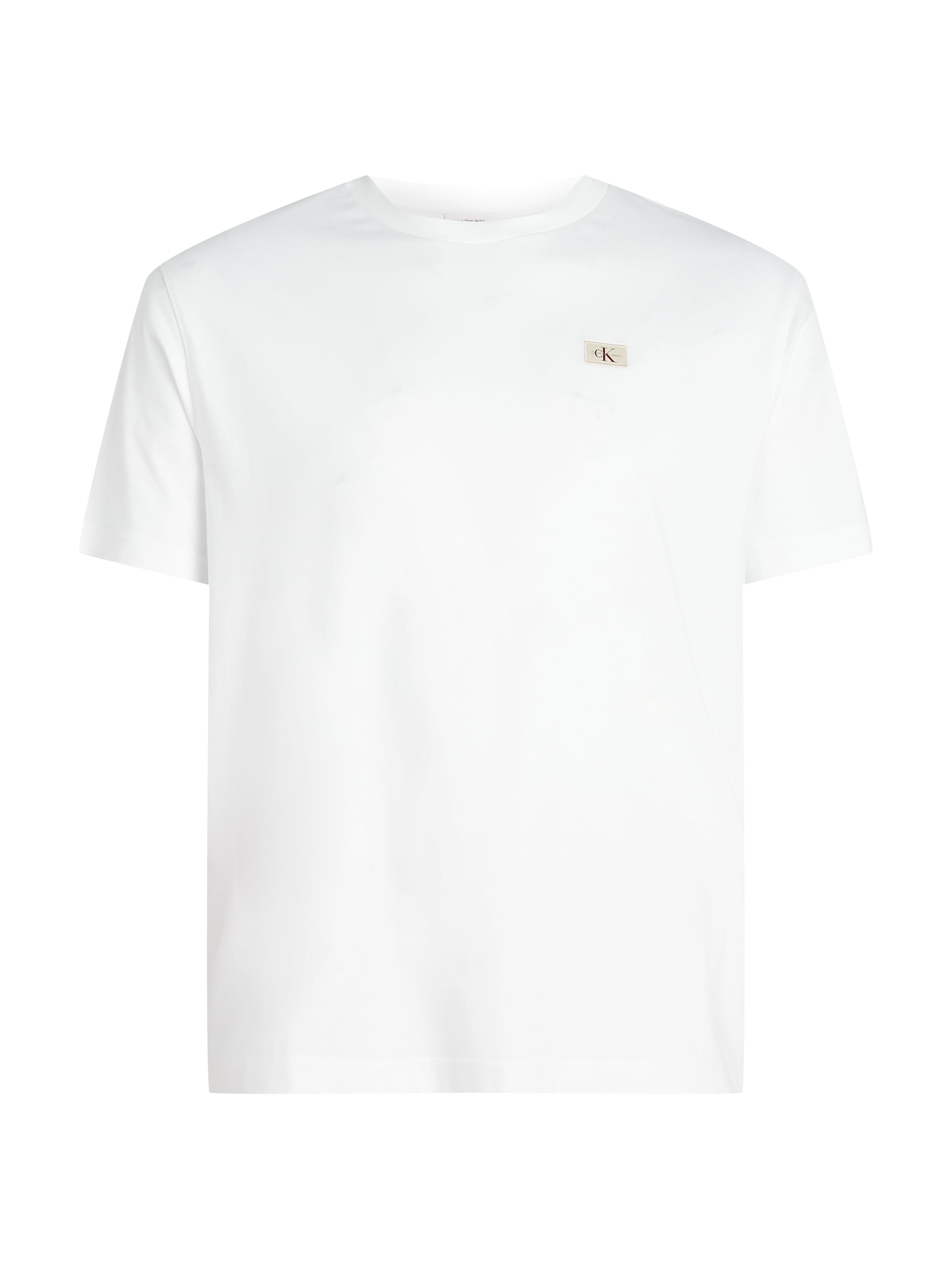 Calvin Klein Jeans Plus T-Shirt »PLUS WOVEN LABEL REGULAR TEE«, in großen Größen, mit kleinem Logo-Patch