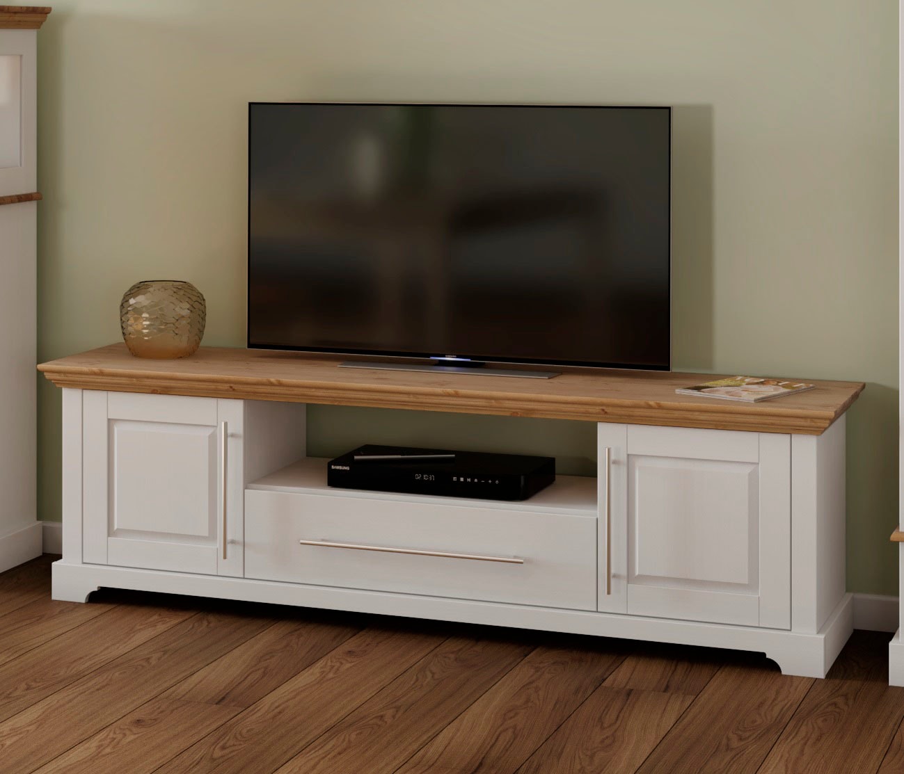 Home affaire TV-Board »Meliss«, Lowboard, 2-türig, Breite 171 cm, Kiefer massiv, FSC®
