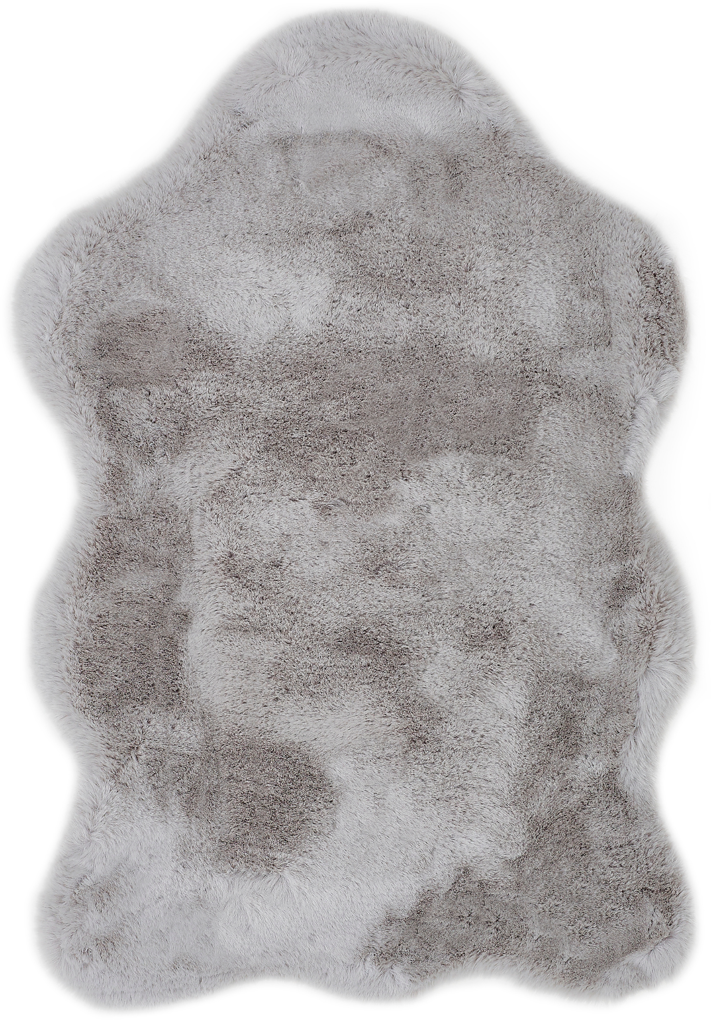 my home Fellteppich »Lugano« fellförmig 30 mm Höhe Kunstfell, Uni Farben, weich & kuschelig, auch als 2er Set erhältlich