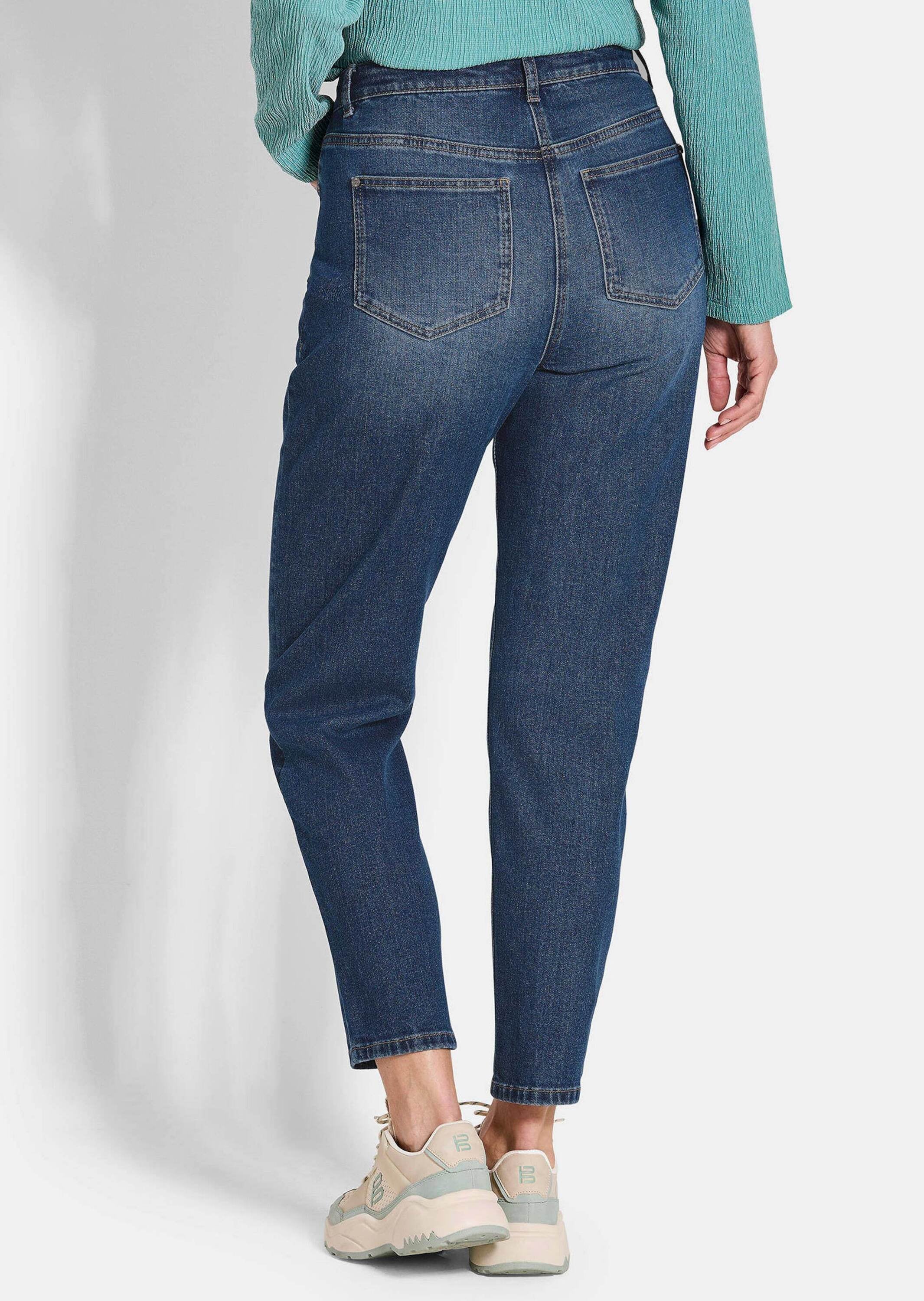 GOLDNER Regular-fit-Jeans »Kurzgröße Mom Jeans SARA aus Baumwoll-Stretch«