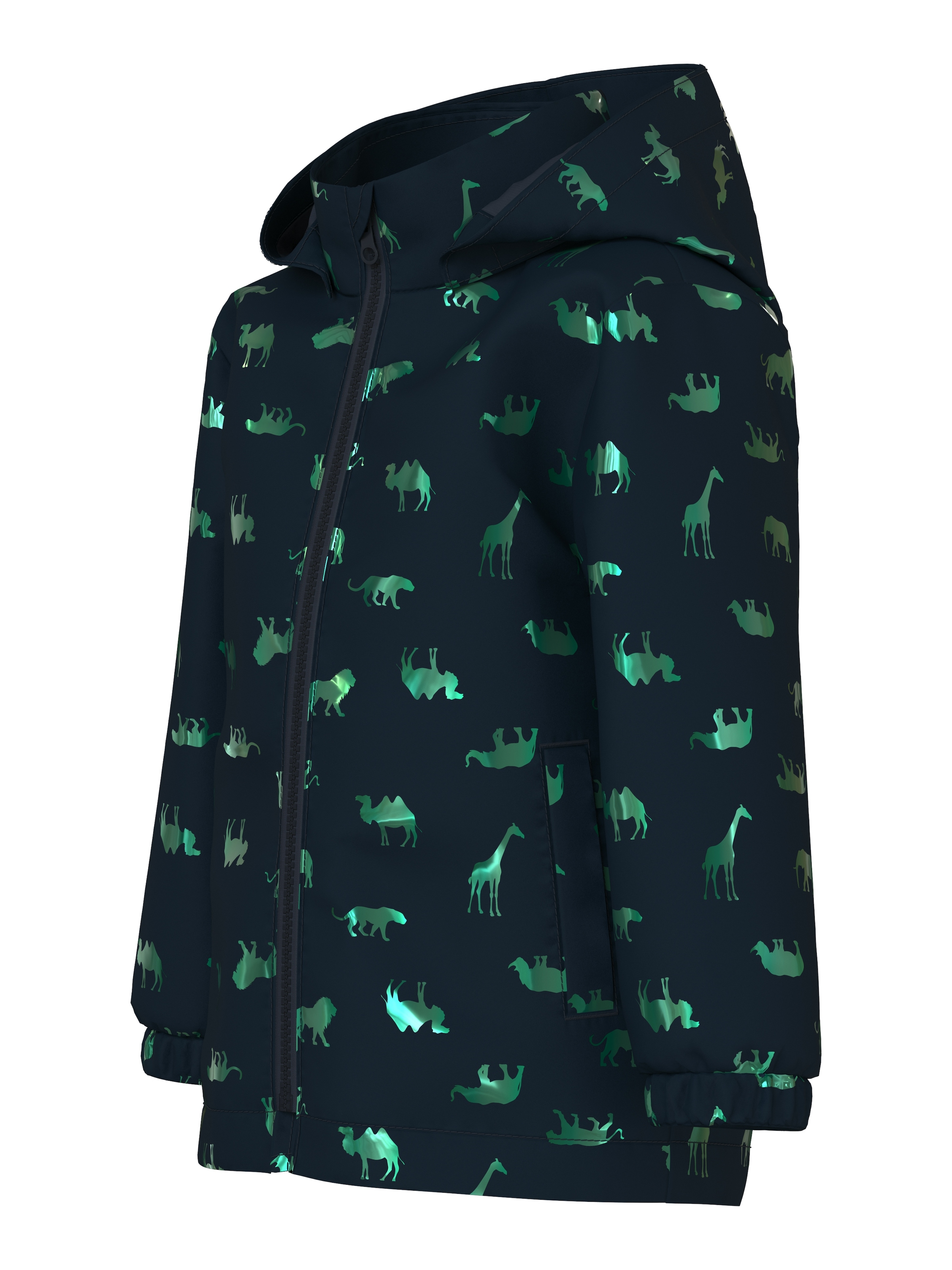 Name It Outdoorjacke »NMMMAX JACKET LI FOIL AOP« mit Kapuze