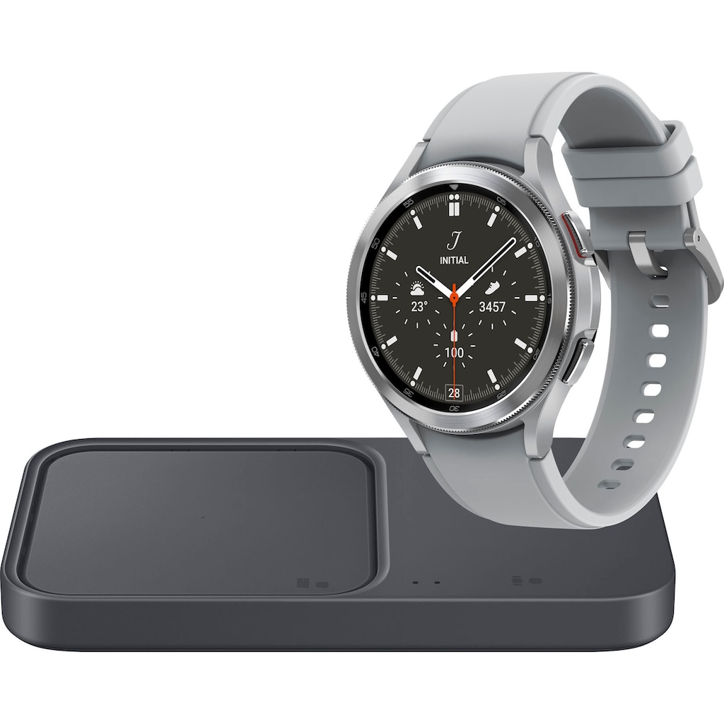Samsung Smartwatch »Galaxy Watch4 Classic R890, 46mm + Wireless Charger Duo«, (Wear OS by Samsung)