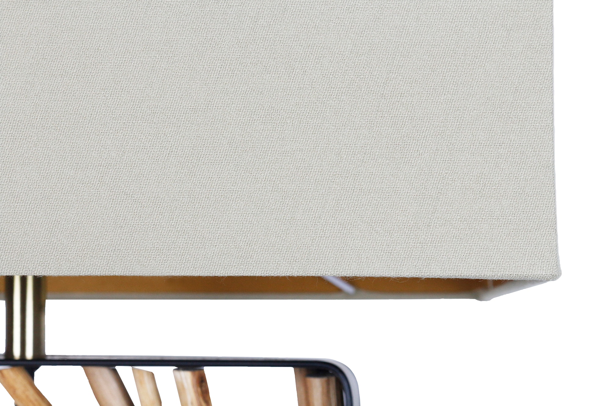 SalesFever Stehlampe »Treibholz« E27 1 Stk. Schirm innen goldfarben