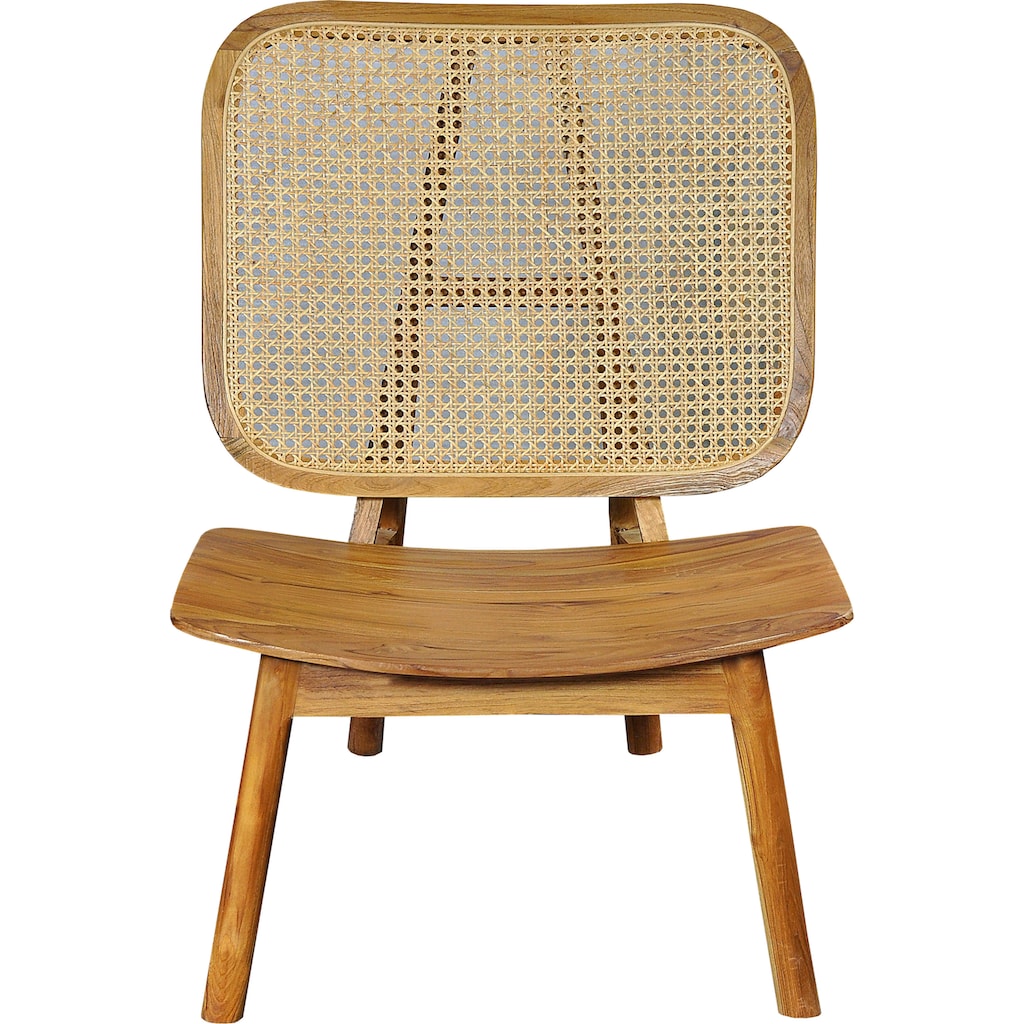 SIT Rattanstuhl, mit Wiener Geflecht, moderner Lounge chair für alle Räume geeignet