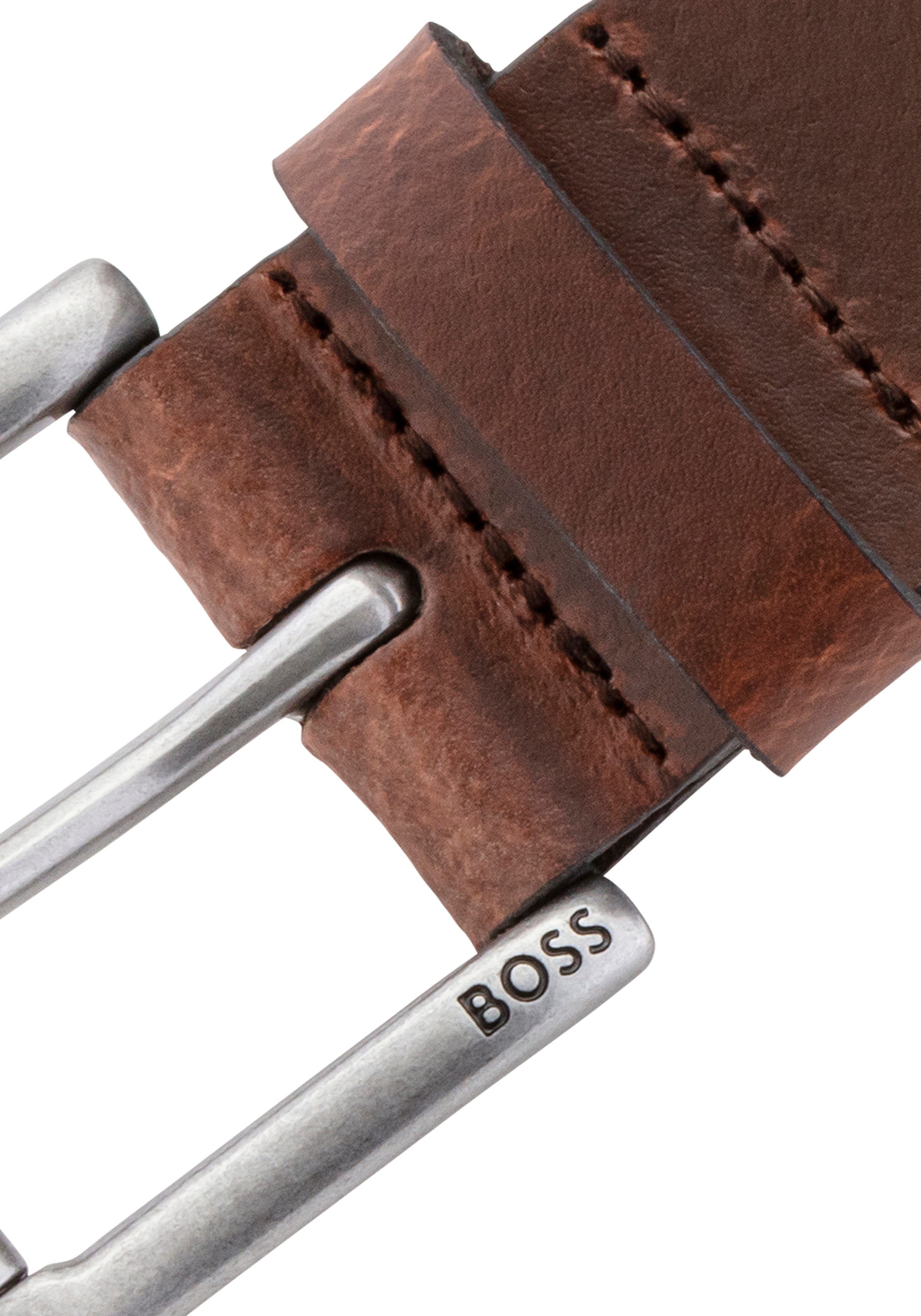 BOSS Ledergürtel »Joris Sz40« mit Logo auf der Dornschließe