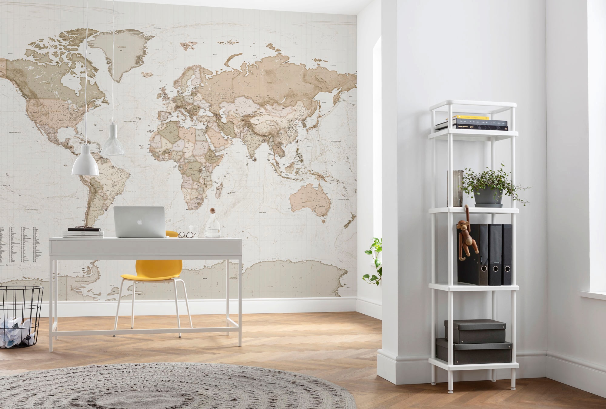 Komar Vliestapete »Digitaldruck Vlies -  Earth Map - Größe 350 x 250 cm« bedruckt glatt Wohnzimmer, Schlafzimmer