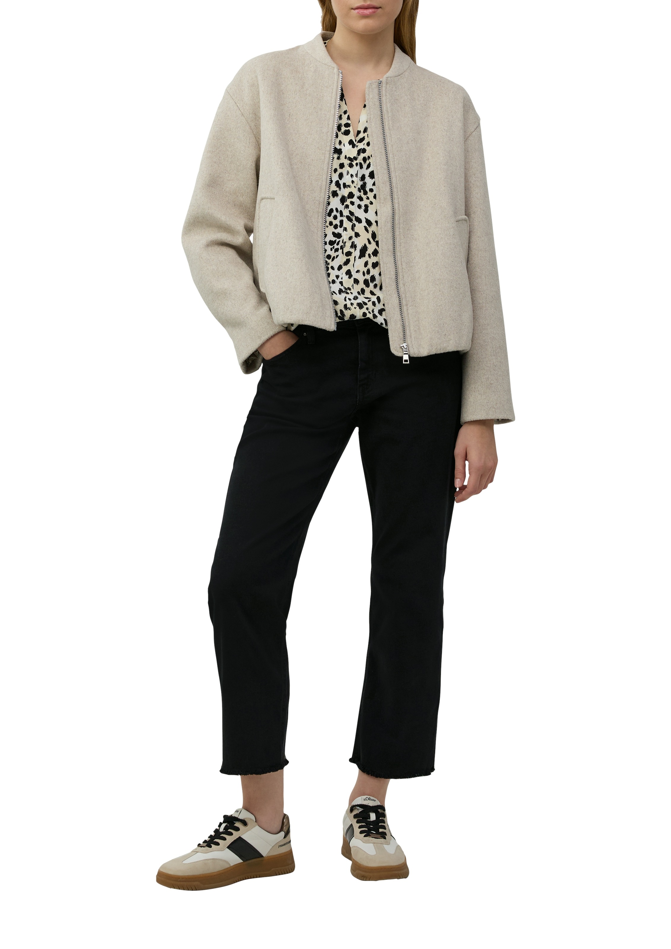 s.Oliver Klassische Bluse, mit All-Over Print