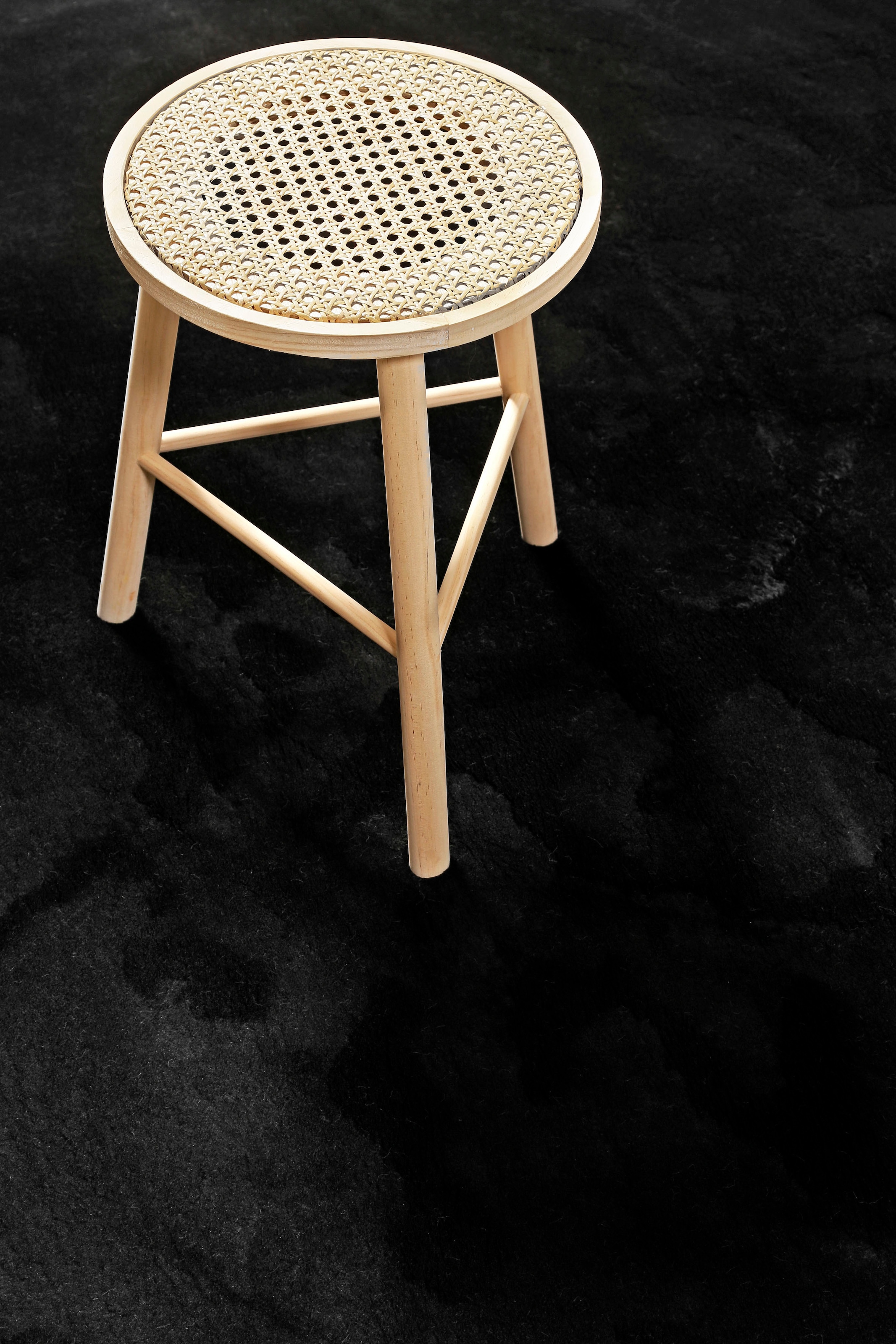 Homie Living Teppich »Lago« rund 19 mm Höhe Kurzflor, Uni Farben, ideal im Wohnzimmer & Schlafzimmer