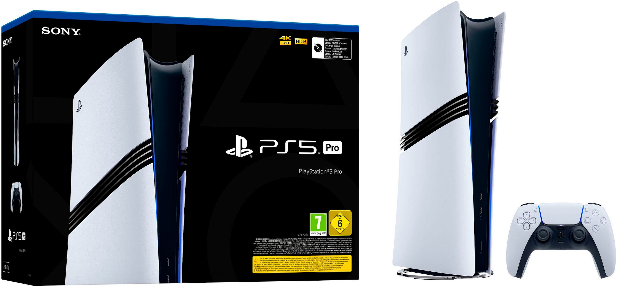 PlayStation 5 Konsolen-Set »PlayStation 5 Pro Konsole inkl. zweitem DualSense Wireless-Controller«