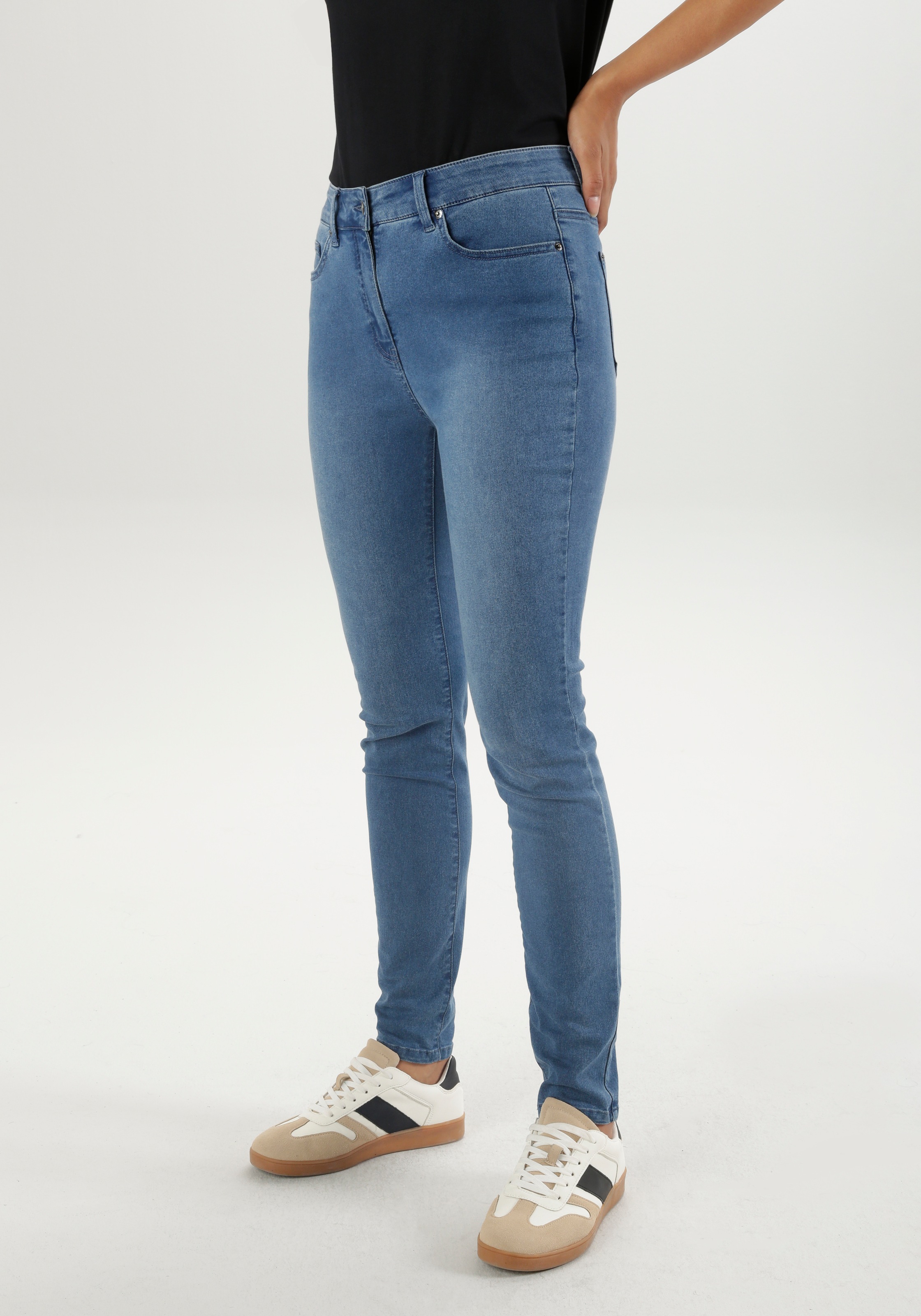 Skinny-fit-Jeans, normal waist