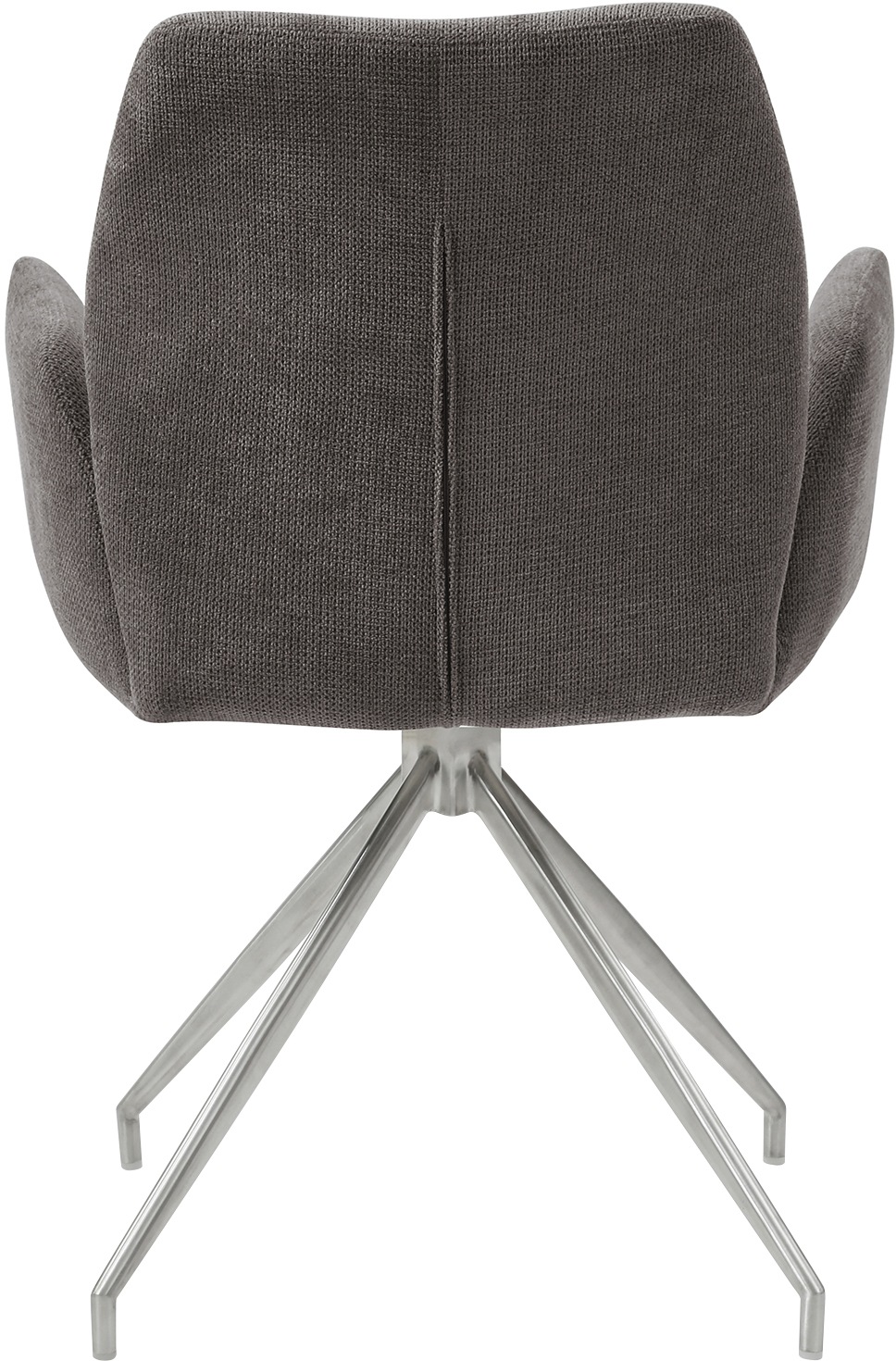 SalesFever Essgruppe »Stilvolle Tischgruppe« Set, 5 Stk. tlg. 5-teiliges Set: Tischplatte mit Baumkante, rostfreies Edelstahlgestell