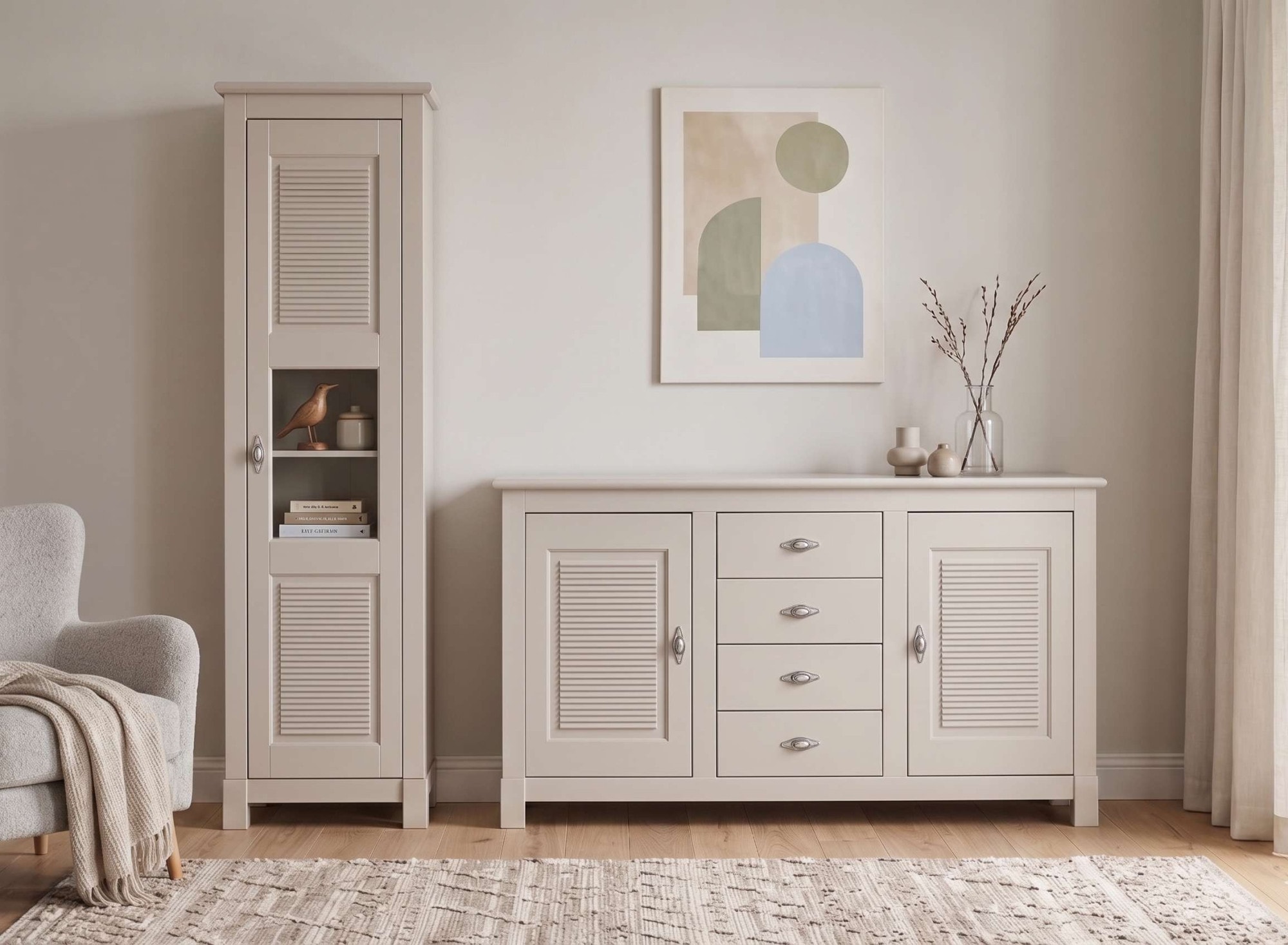 OTTO home Sideboard »Rauna« B/T/H: 150/37/84 cm,  Kommode, FSC®-zertifiziertes Massivholz, Breite 150 cm