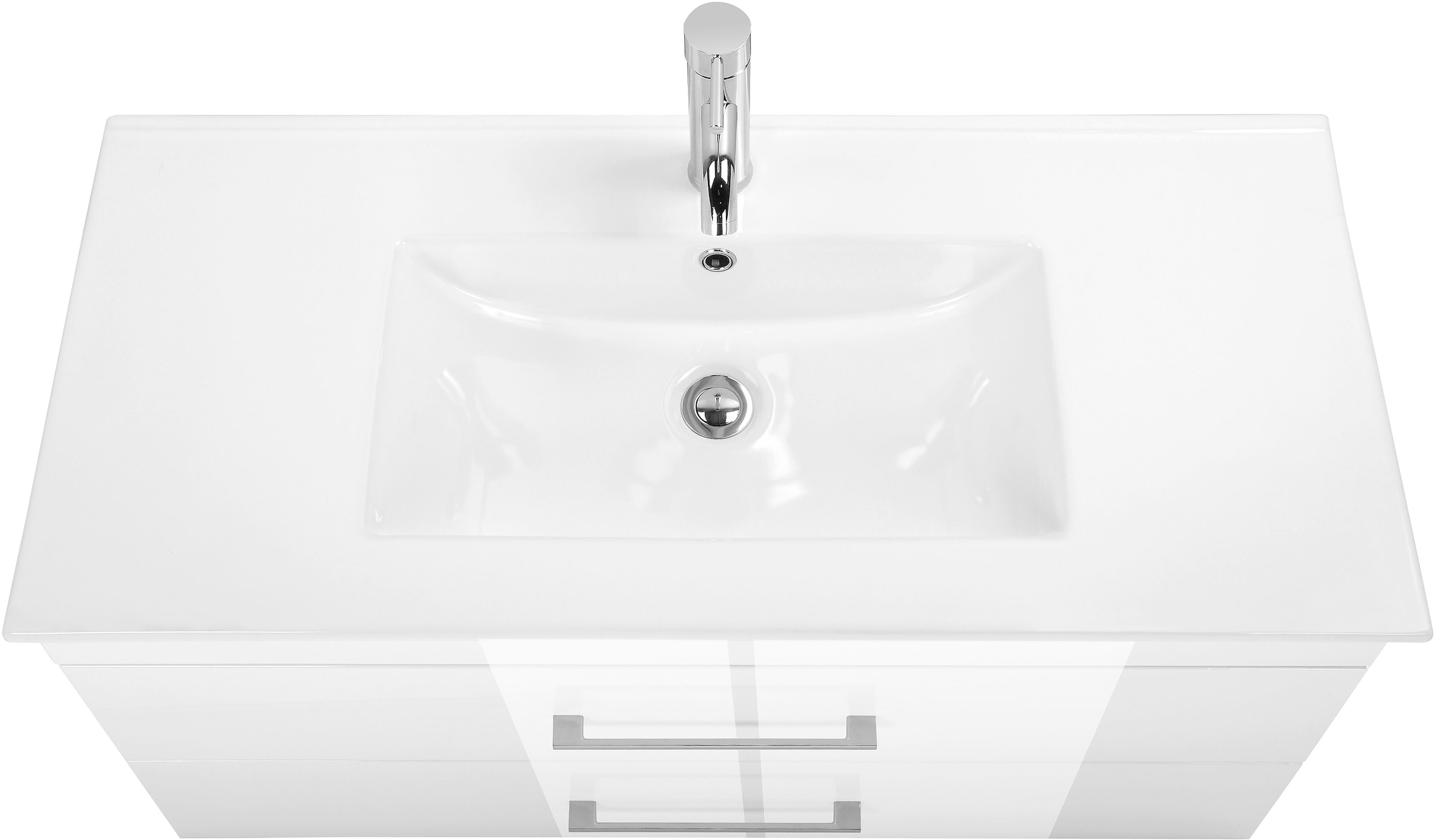 welltime Waschtisch »Florenz«, Waschplatz mit 2 Auszügen und Softclose Breite 100cm