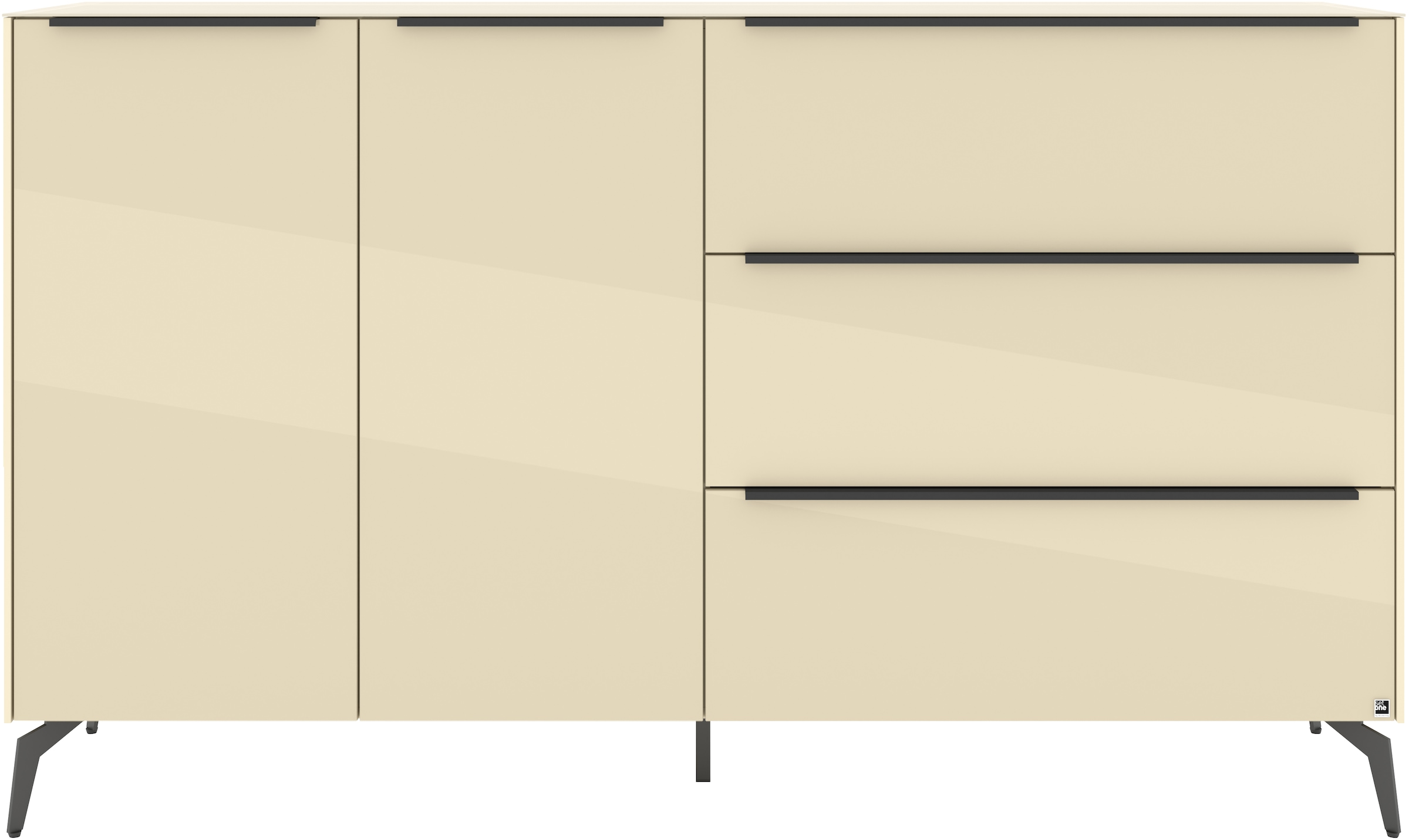 set one by Musterring Sideboard »Reno« 1 Stk. tlg. Mit Winkelfuß in diversen Farben, 109 cm Höhe & Farbauswahl