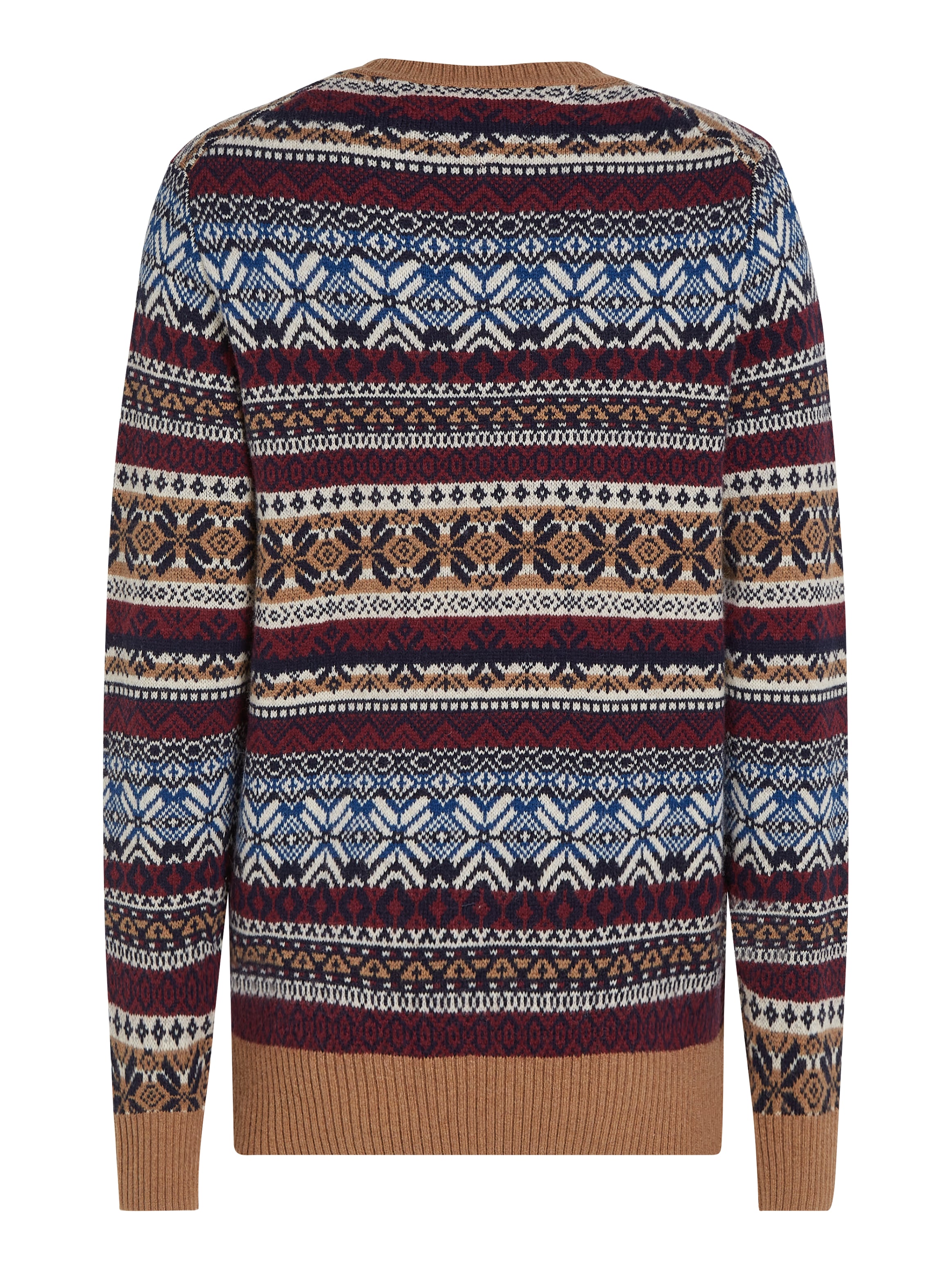 Tommy Hilfiger Rundhalspullover »GIFTING WOOL BLEND FAIRISLE C NK«, mit mehrfarbigen Muster
