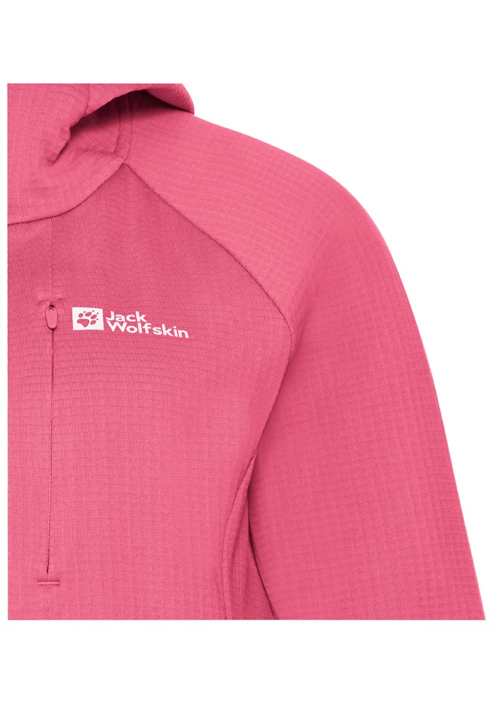 Jack Wolfskin Fleecejacke »KOLBENBERG HOODED FZ W«, mit Kapuze