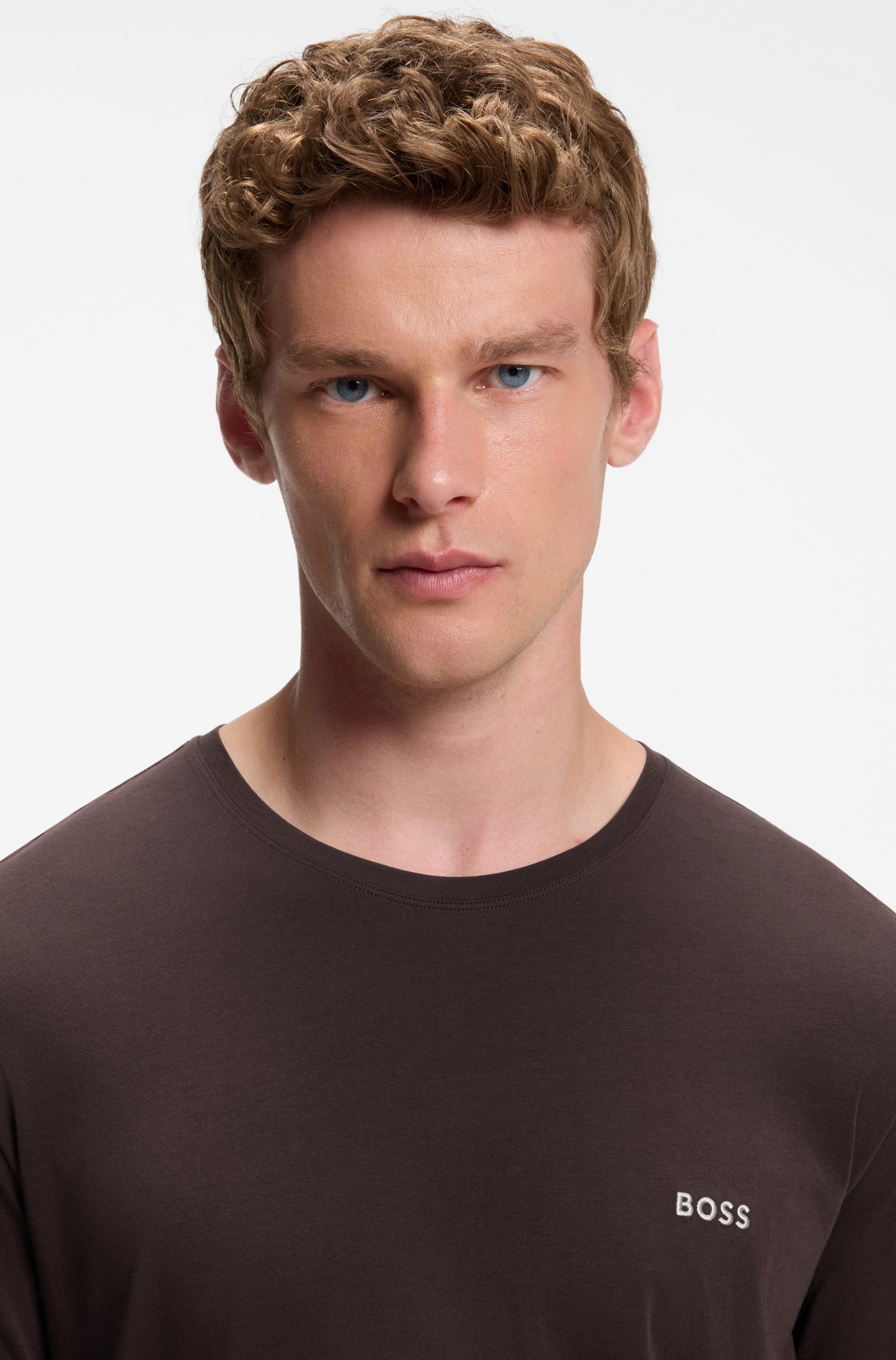 BOSS Langarmshirt »Mix&Match LS« mit Logoschriftzug