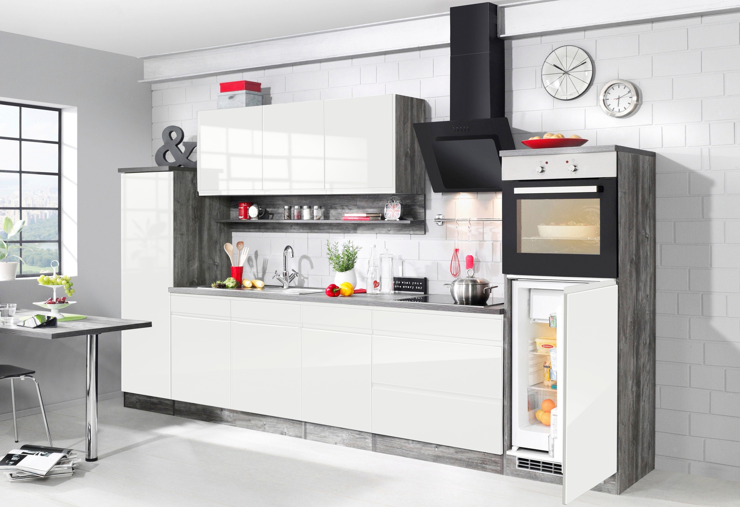 HELD MÖBEL Spülenschrank »Virginia«, 100 cm breit, inklusive Einbauspüle