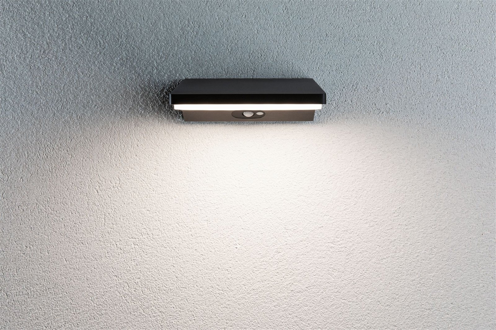 Paulmann LED Außen-Wandleuchte »Ronea IP44 180x250mm 3000K 10,5W 680lm 230V Dunkelgrau Aluminium«, 1 flammig, Bewegungsmelder