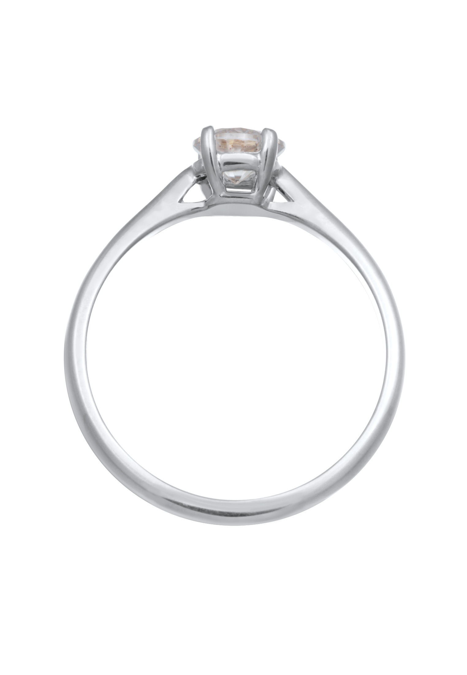 Elli Premium Silberring »Ring Moissanite Solitär Verlobungsring 925 Silber«