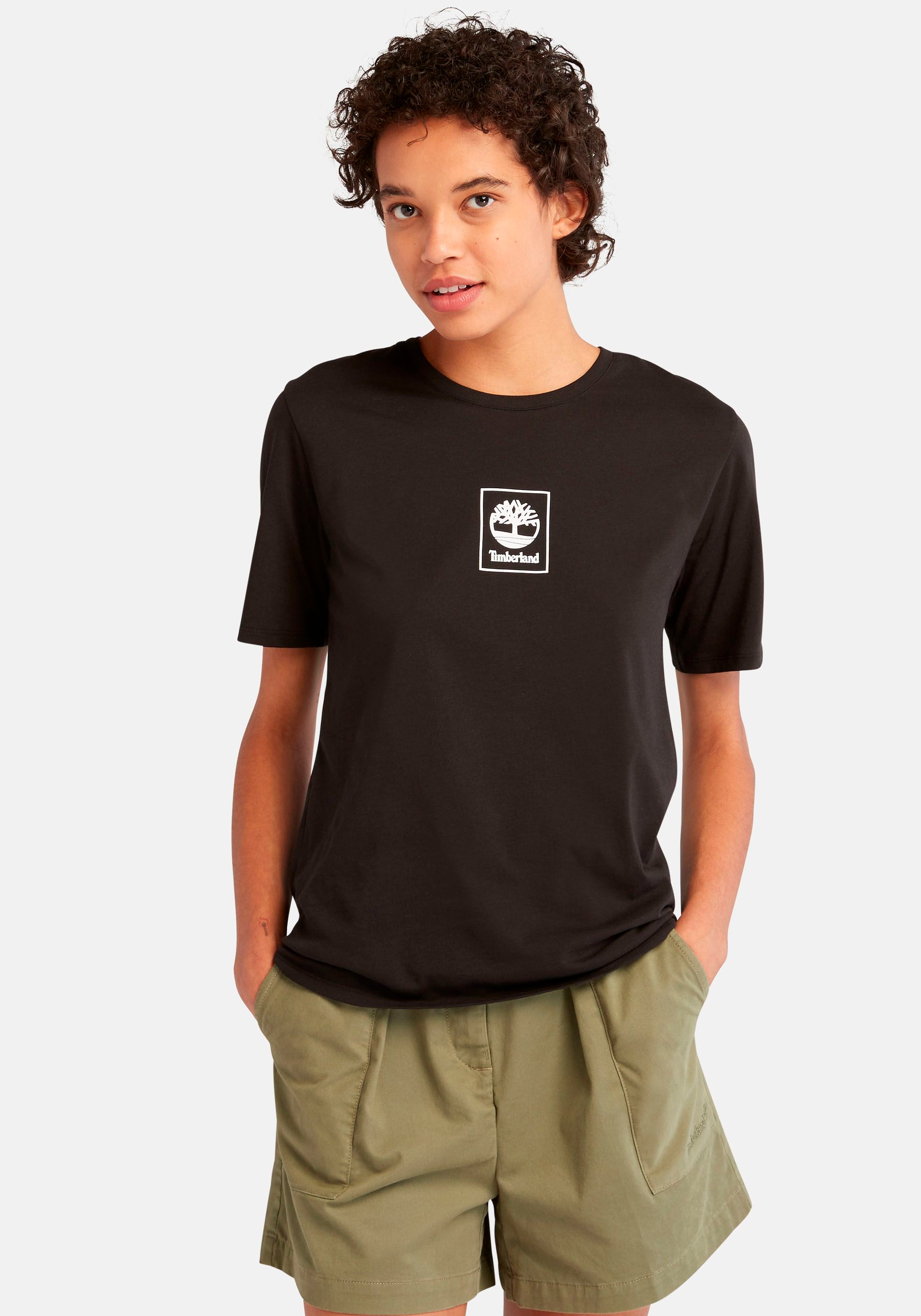 Timberland Logodruck bei LOGO »STACK T-Shirt ♕ mit REGULAR TEE«,