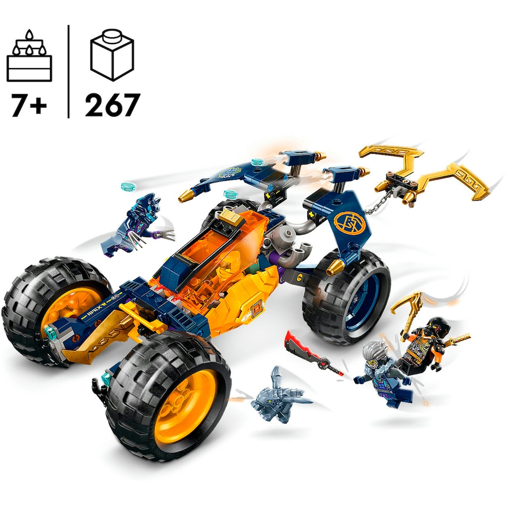 LEGO® Konstruktionsspielsteine »Arins Ninja-Geländebuggy (71811), LEGO® NINJAGO«, (267 St.)