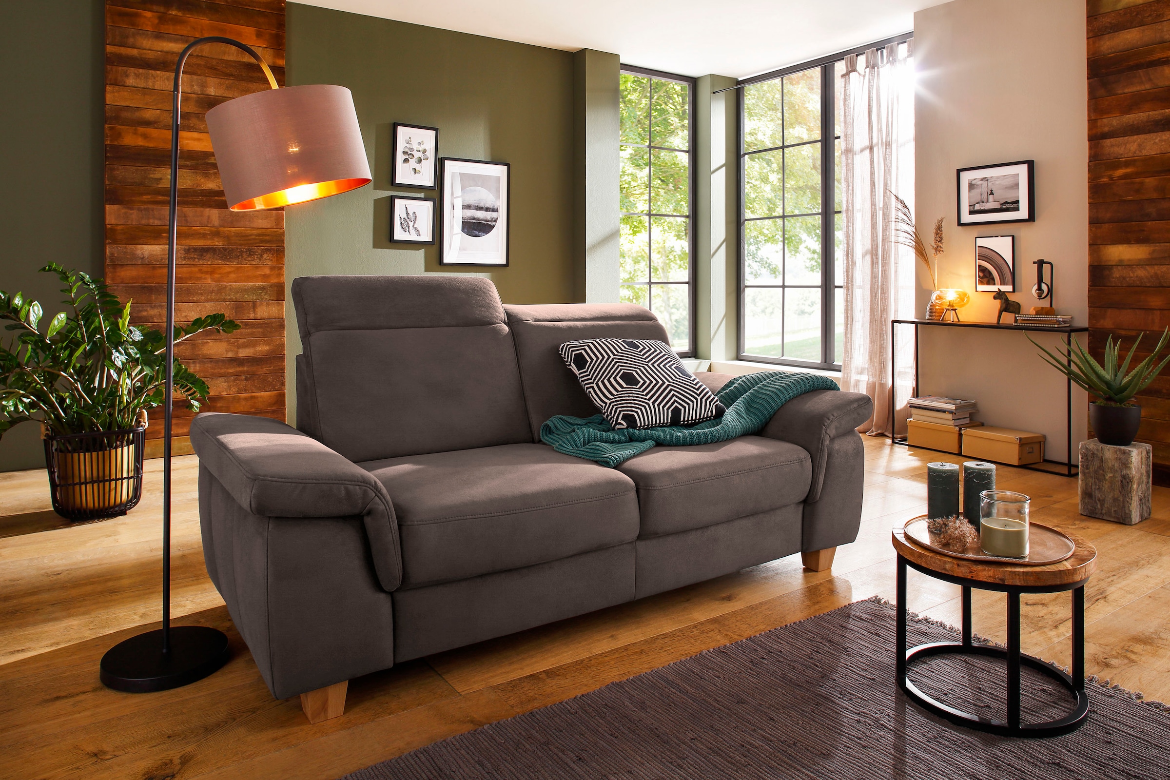 Home affaire 2,5-Sitzer »Dalia« mit Federkernpolsterung, wahlweise auch mit Kopftteilverstellung