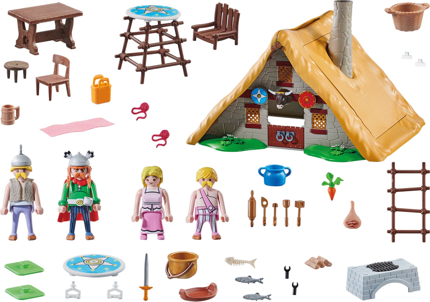 Playmobil® Konstruktions-Spielset »Hütte des Majestix (70932), Asterix«, (110 St.), Made in Germany