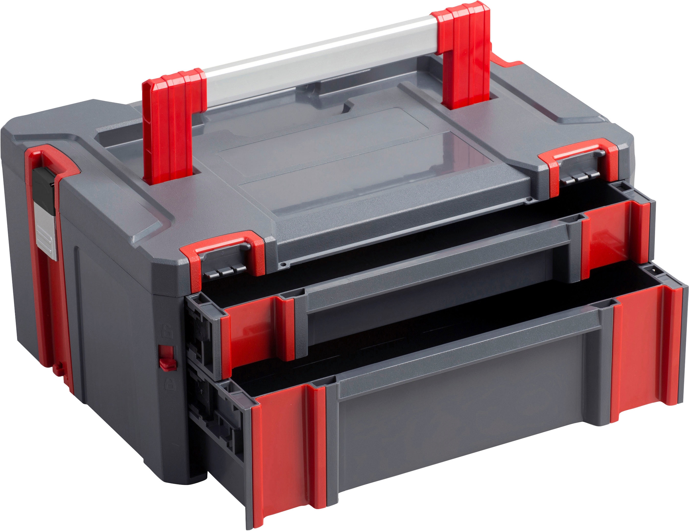 Connex Stapelbox »zwei Schubladen - 13,5 Liter Volumen - 80 kg Tragfähigkeit«, erweiterbares System - Stapelbar - robustem Kunststoff