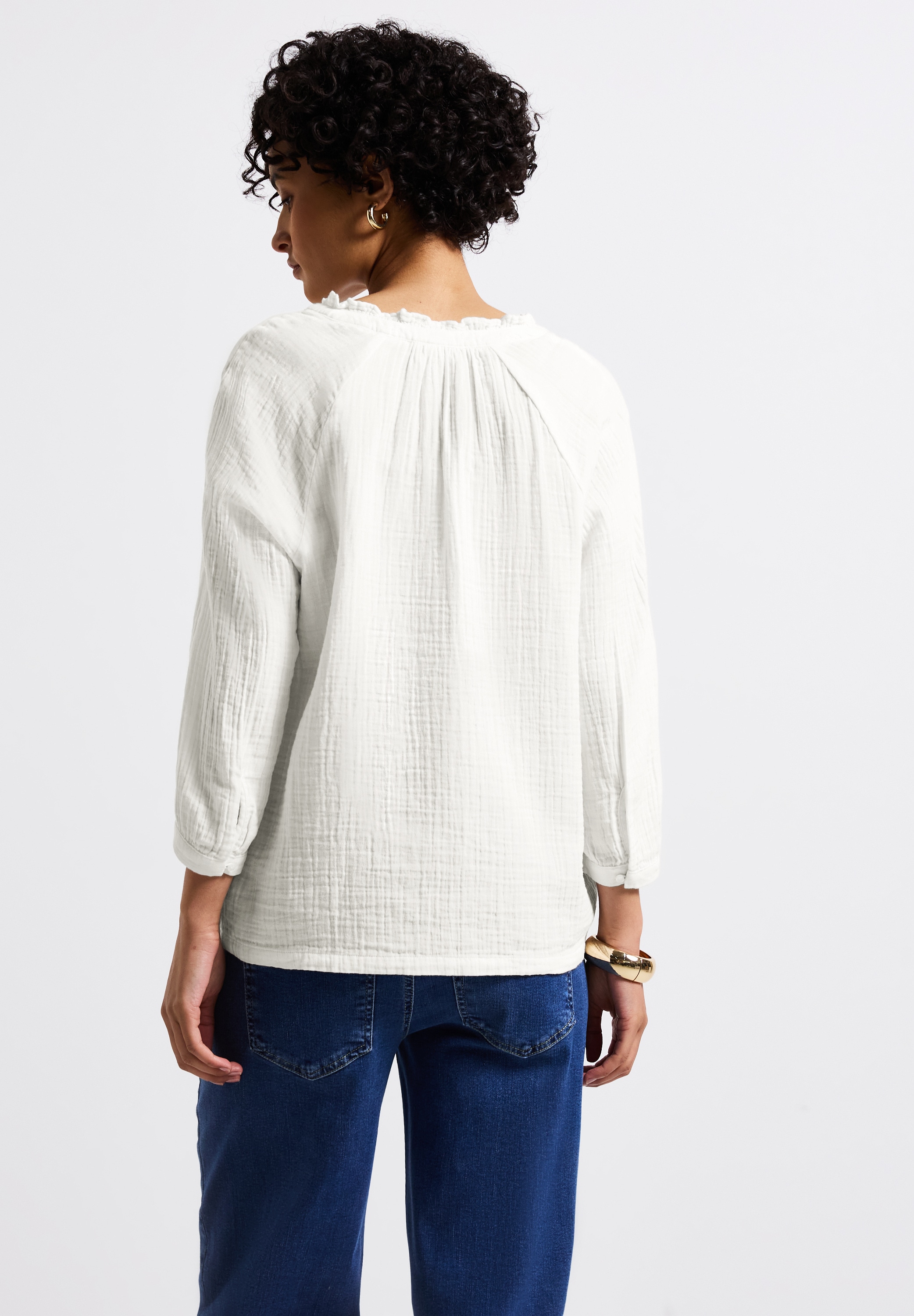 STREET ONE Schlupfbluse, mit Rüschen und im Tunika-Stil