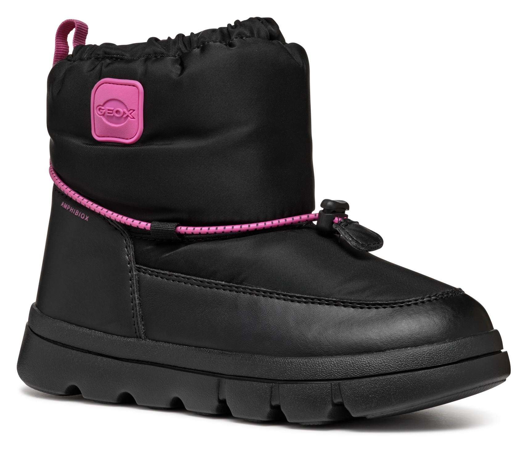 Geox Winterboots »J WILLABOOM GIRL B ABX«, Klettstiefel, Babystiefel Snowboots mit Schnellverschluss