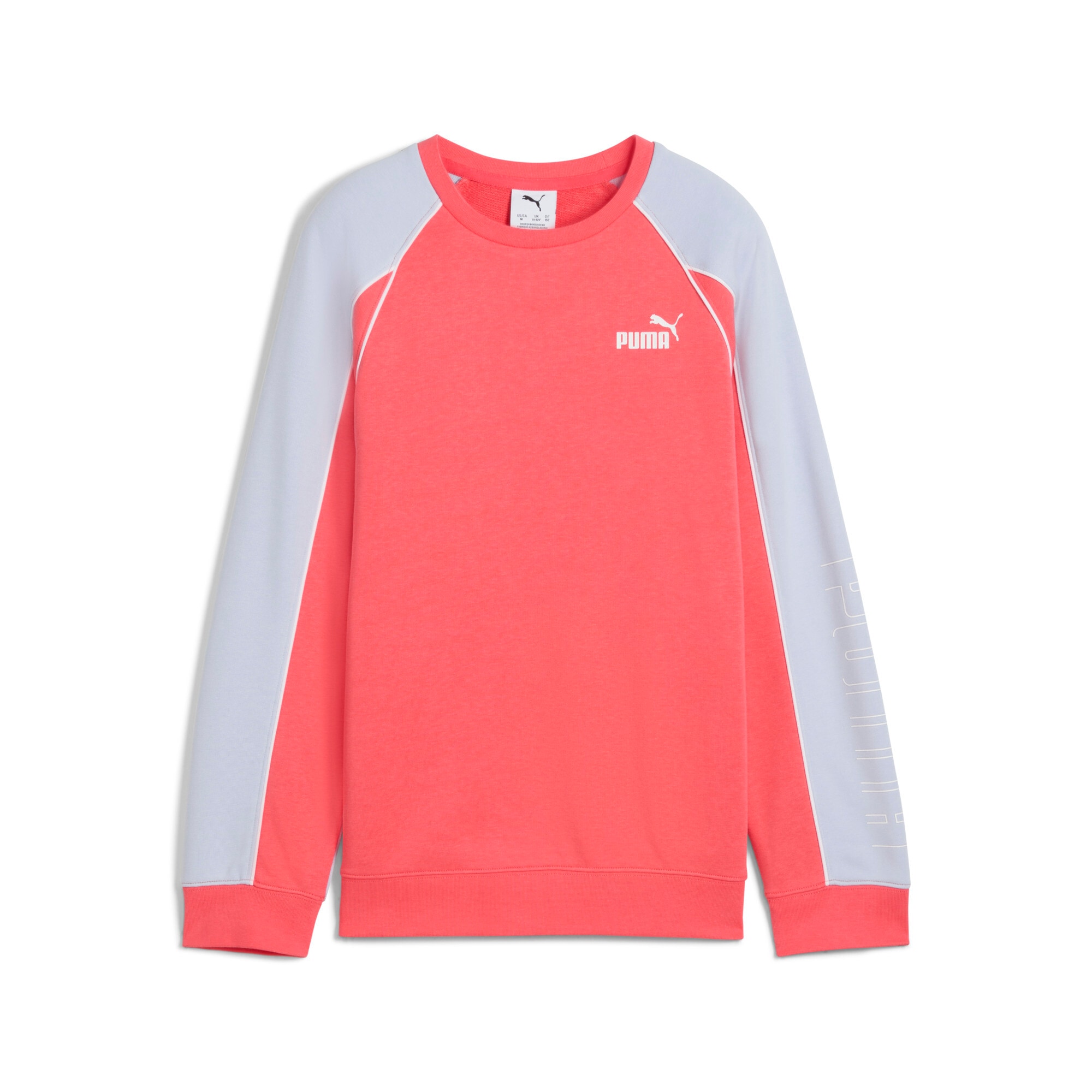 PUMA Sweatshirt »SPORT CREW TR G«, mit Paspeldetails, mit Gummiprint, mit Rundhalsausschnitt
