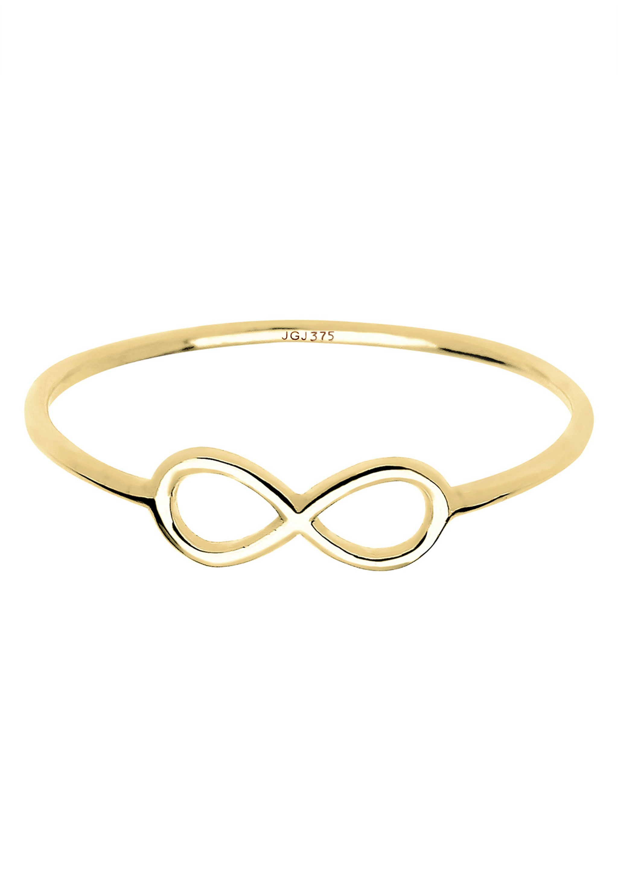 Elli Premium Silberring »Ring Infinity Symbol Unendlichkeit 375 Gelbgold«