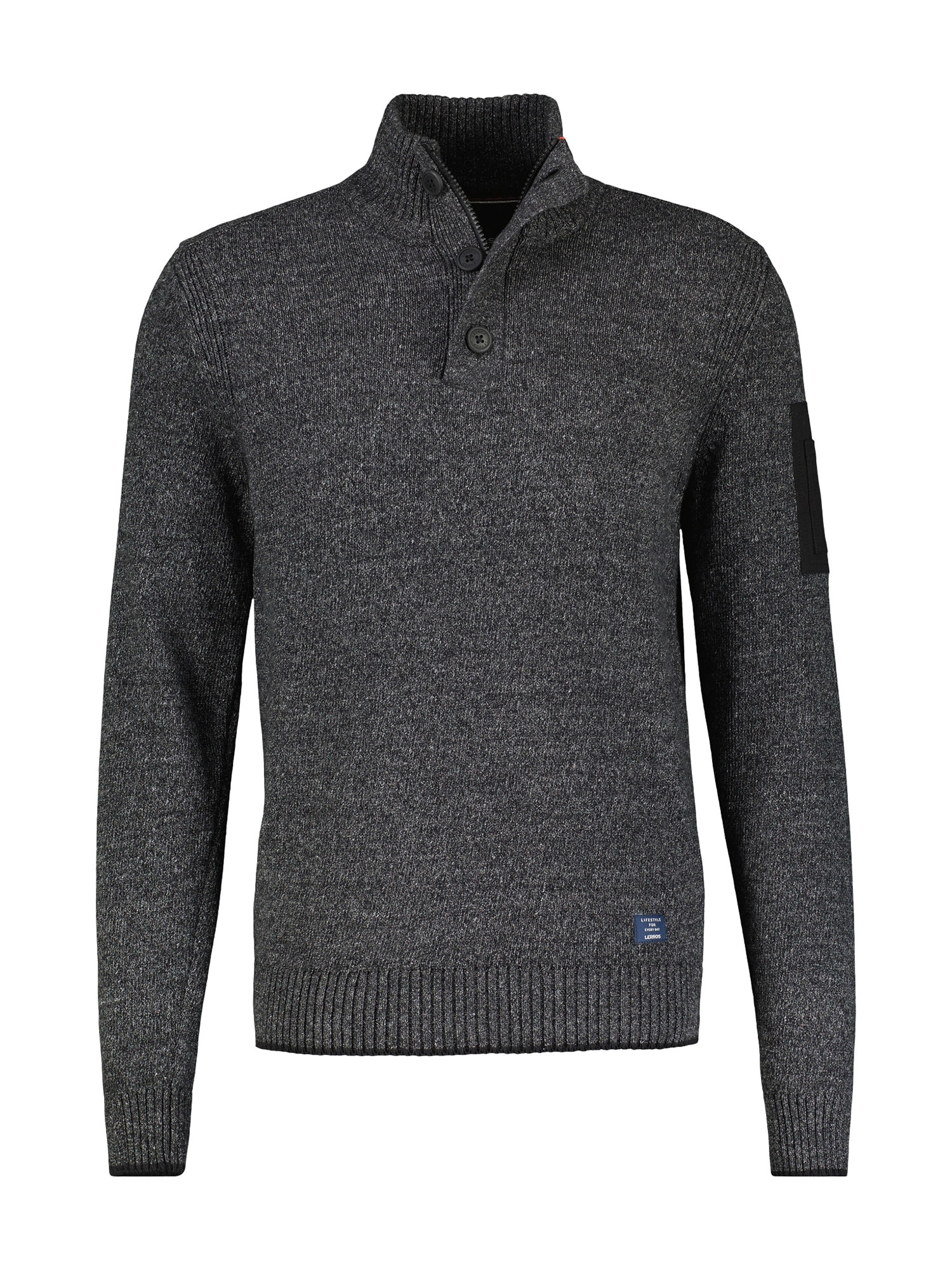 LERROS Strickpullover »LERROS Troyer in lebendiger Strickoptik«