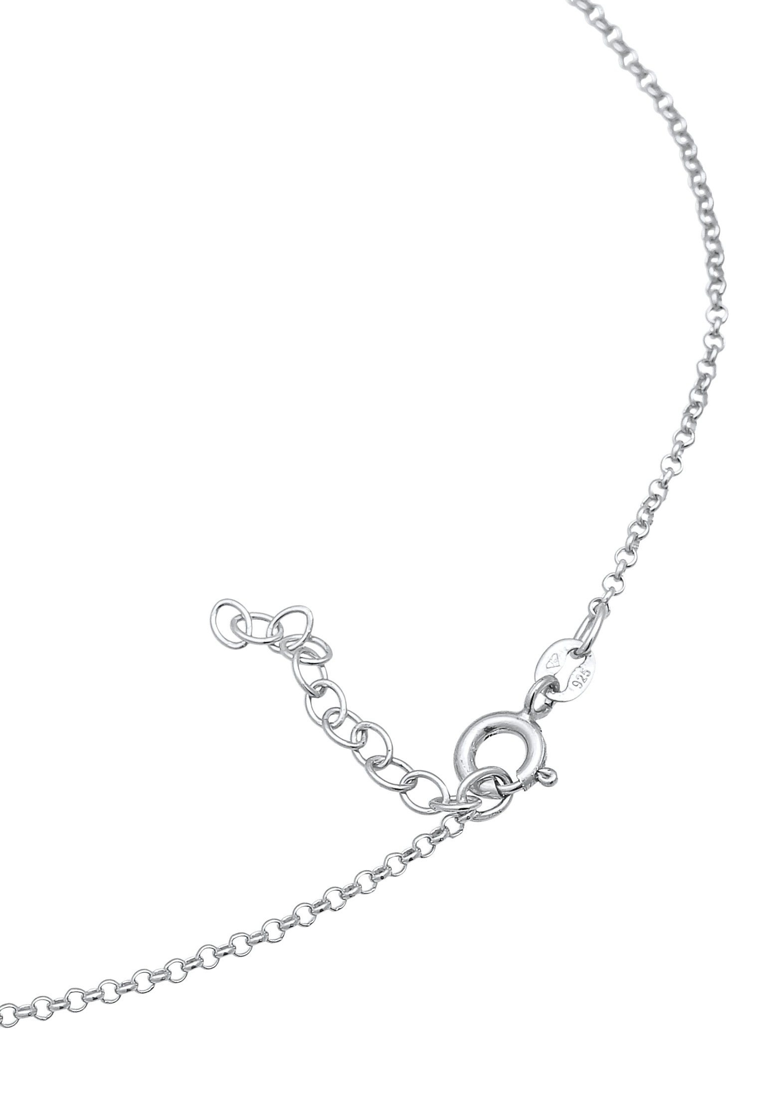 Elli Fußkette »Fußschmuck Plättchen Boho Style 925 Silber«
