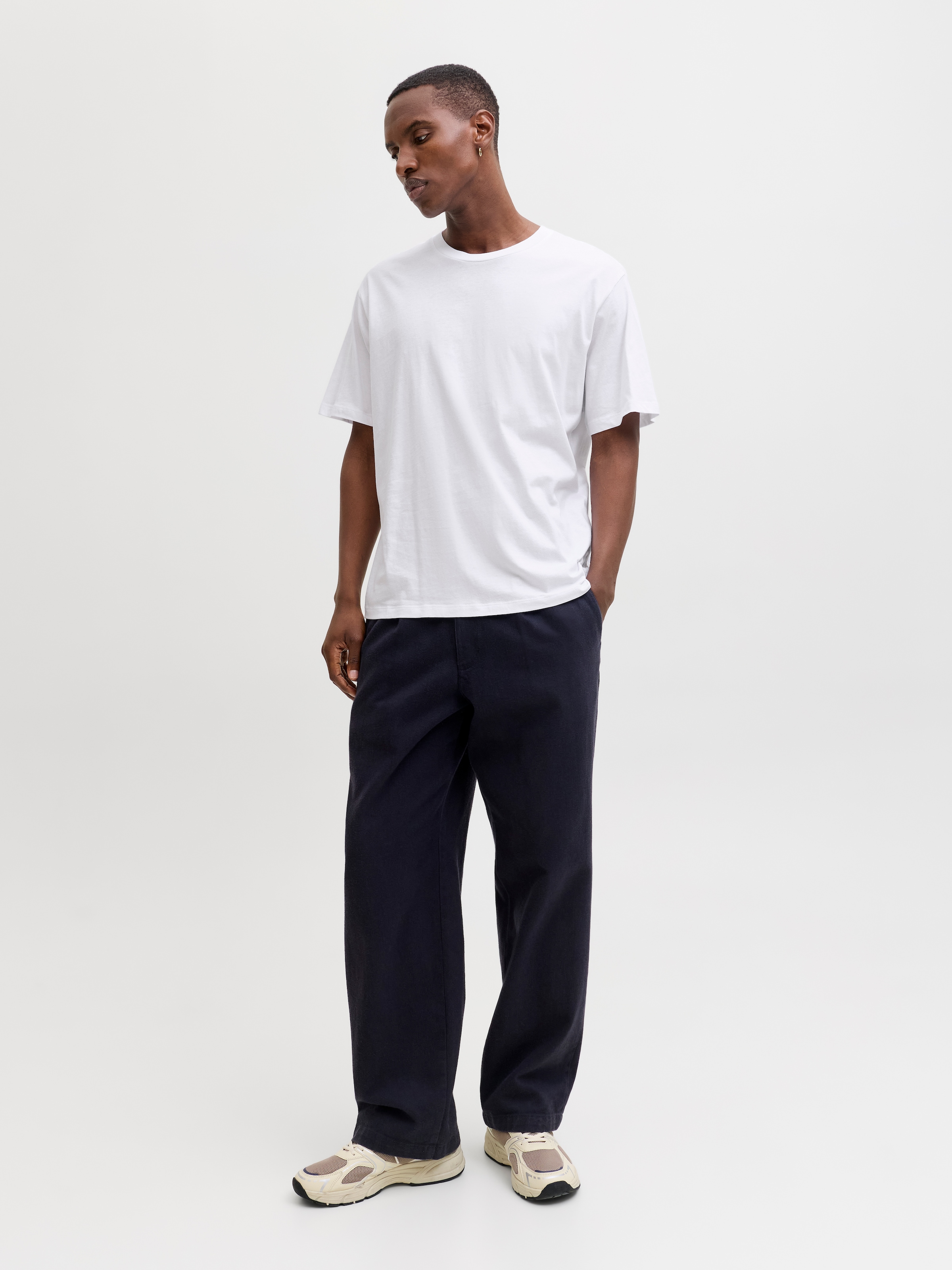 Jack & Jones Kurzarmshirt »JJHUGO LOOSE TEE SS CREW NECK 3PK MP«
