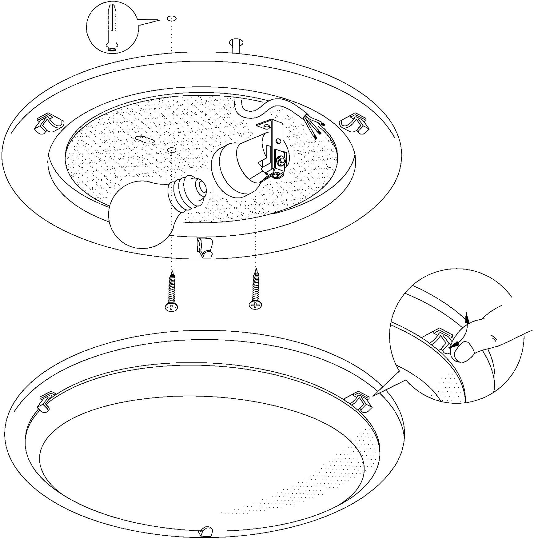 EGLO Deckenleuchte »PLANET Deckenlampe, silber, weißes satiniertes Glas, Küchenlampe, E27« E27 1 Stk. Wohnzimmerlampe, Flurlampe, Esszimmer, Büro, zeitlos, 29x29x8,5cm