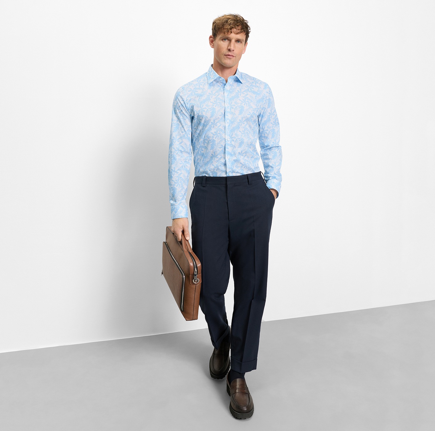 OLYMP Langarmhemd »No 6 six« super slim, Kentkragen, Businesshemd