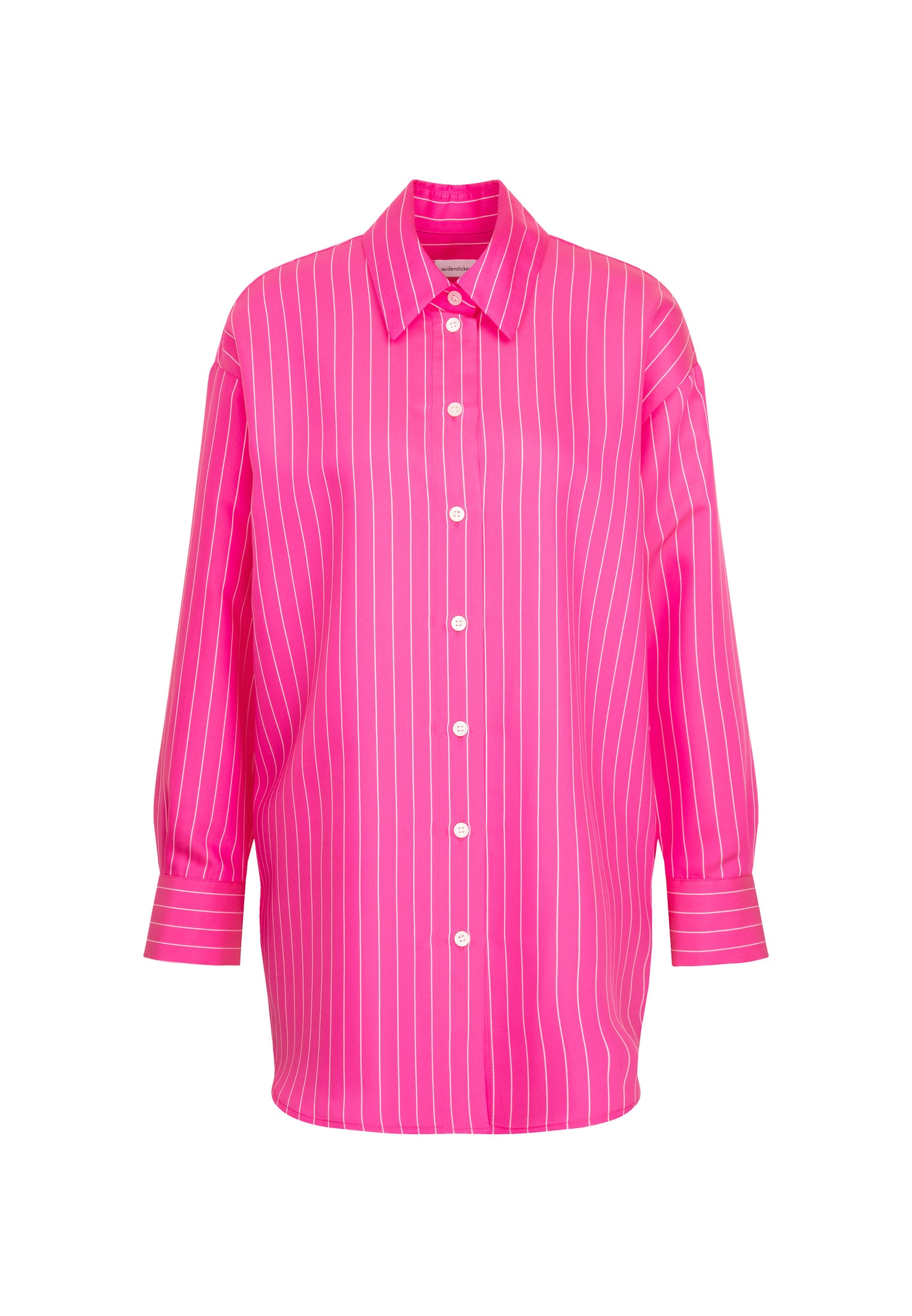 seidensticker Longbluse »Schwarze Rose«, Langarm Kragen Streifen