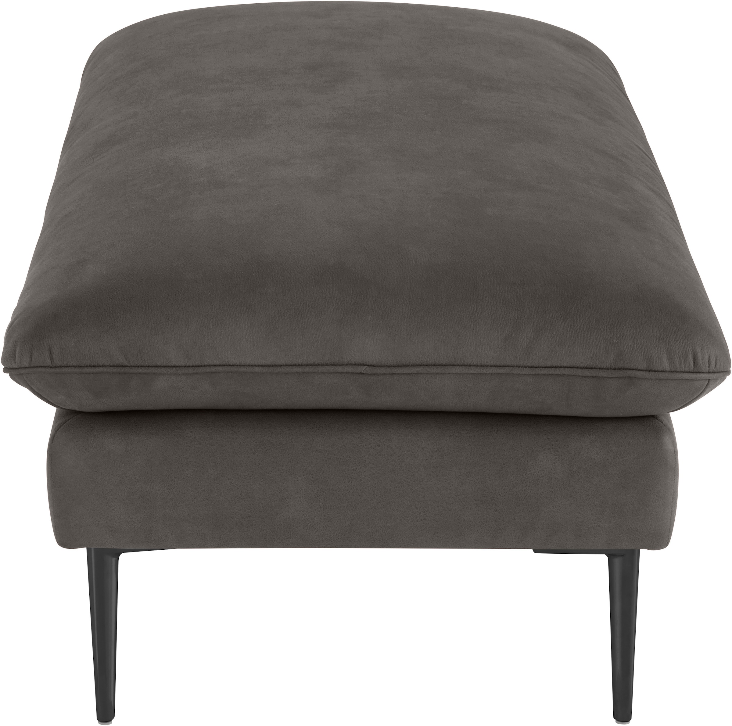 W.SCHILLIG Hocker »enjoy&MORE« Füße schwarz pulverbeschichtet, Breite 151 cm