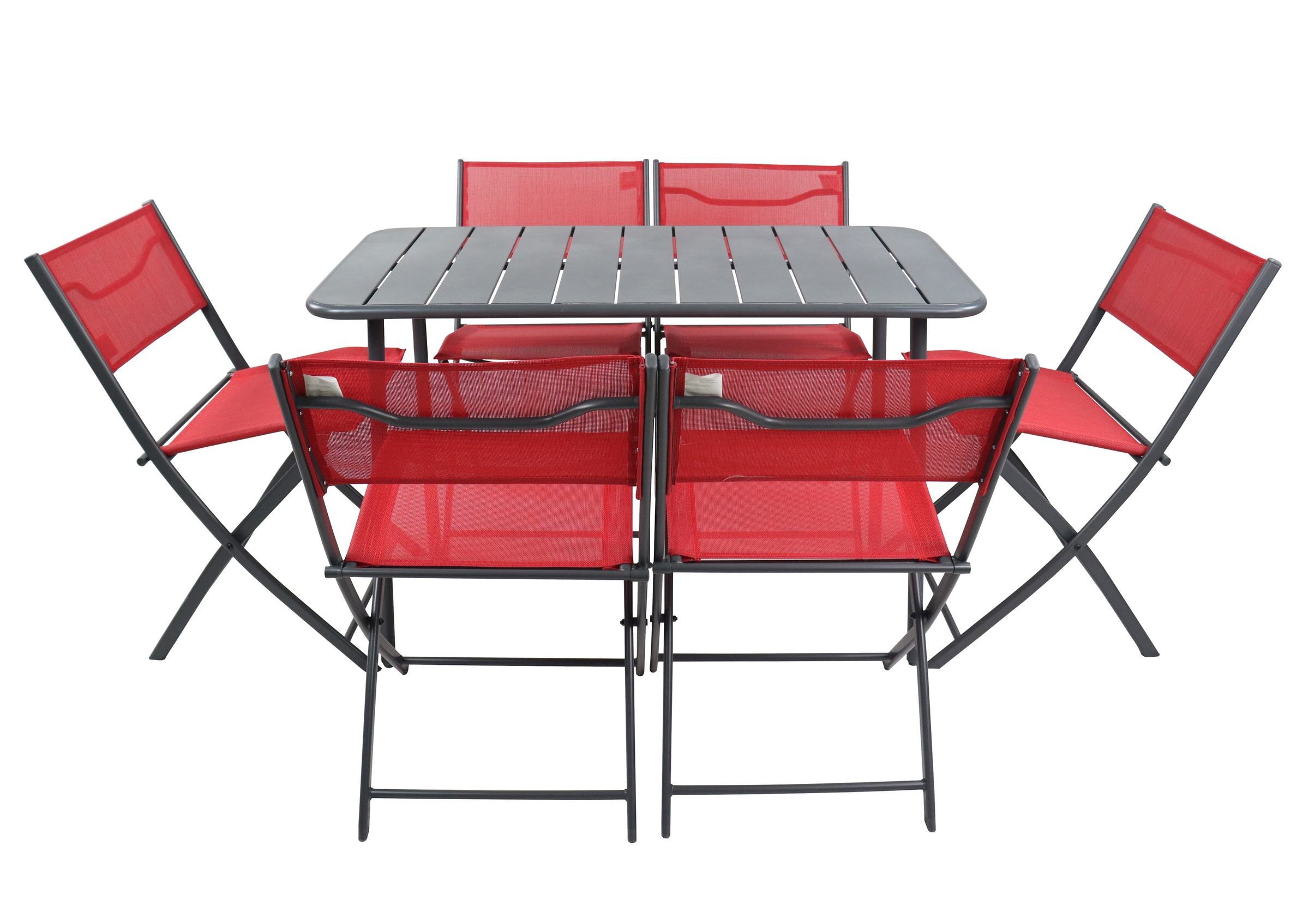 VCM Garten-Essgruppe »VCM 7-tlg Gartenmöbel Set | Sitzgruppe Essgruppe | 1xTisch, 6x Stühle | Tisch Maße ca. H. 72 x B. 110 x T. 55 cm | Klappbar | Garten Set - Sumila«, (7 tlg., Sumila)