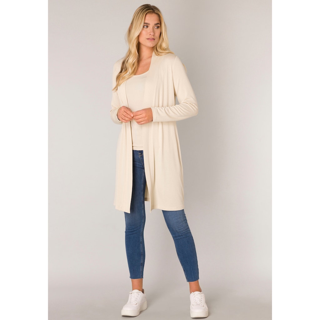 Base Level Longstrickjacke »Yayla Long«, Bequem und lang geschnitten