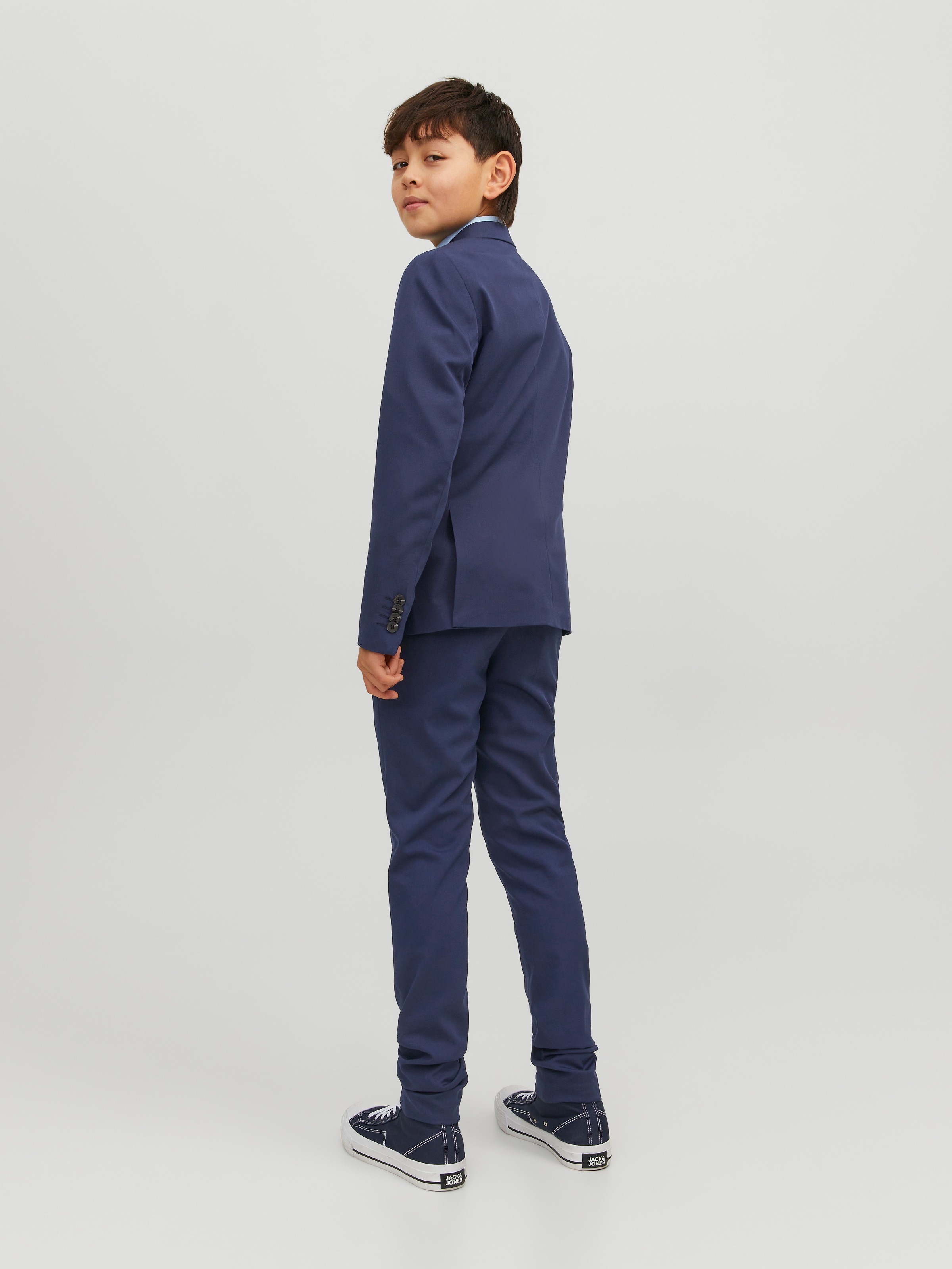 Jack & Jones Junior Anzughose »JPRSOLAR elastisch, pflegeleicht, komfortabel«, unifarben, modisch, slim fit, Web