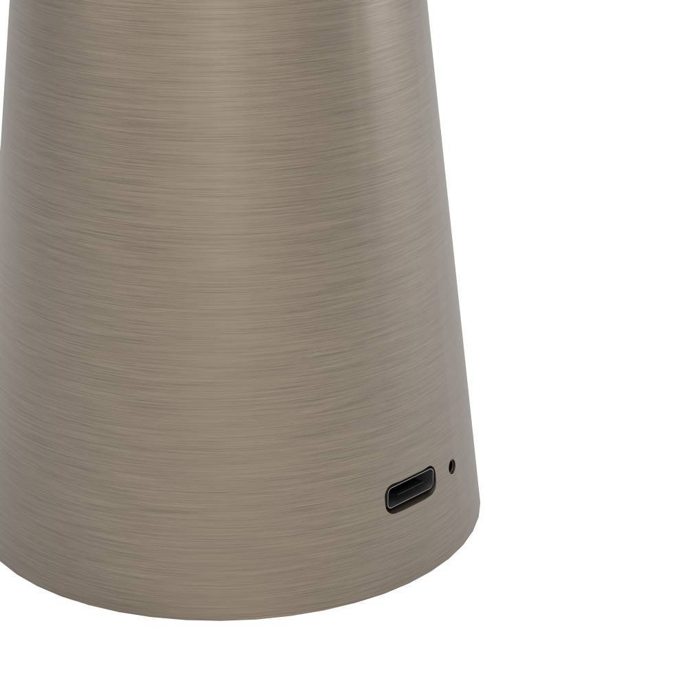 EGLO Tischleuchte »PICCOLA«, 1 flammig, Leuchtmittel LED-Modul | LED fest integriert, dimmbare Nachttischlampe, Metall in Bronze, Lampe für Balkon, IP54