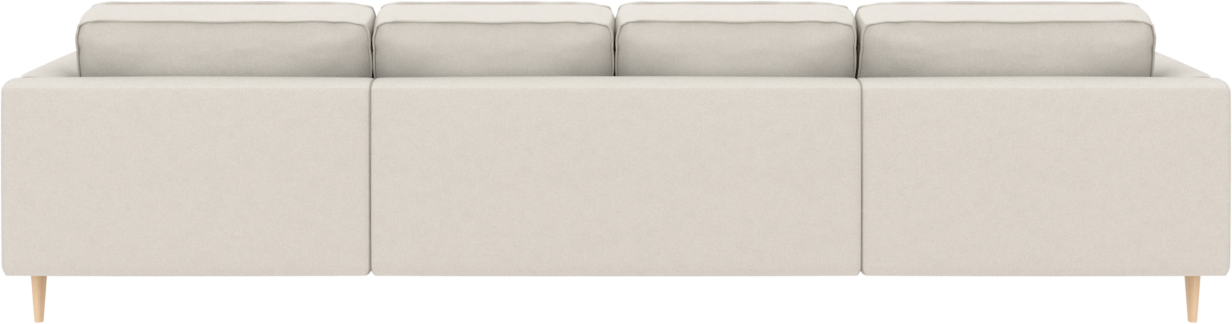 Home affaire 1100000002199 »Booster, whlw. mit Schlaffunktion & Bettkasten, Fuß Buche lackiert« Sofa in U-Form, Breite 305 cm, in Cord oder Struktur