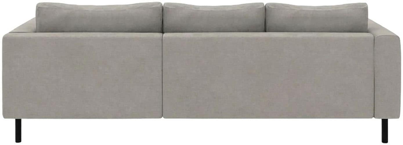 TRENDMANUFAKTUR Ecksofa »Amazing II, wahlw. mit Schlaffunktion & Bettkasten, Fuß schwarz« Recamiere beidseitig montierbar, L-Form,in Cord o. Struktur, B: 232 cm