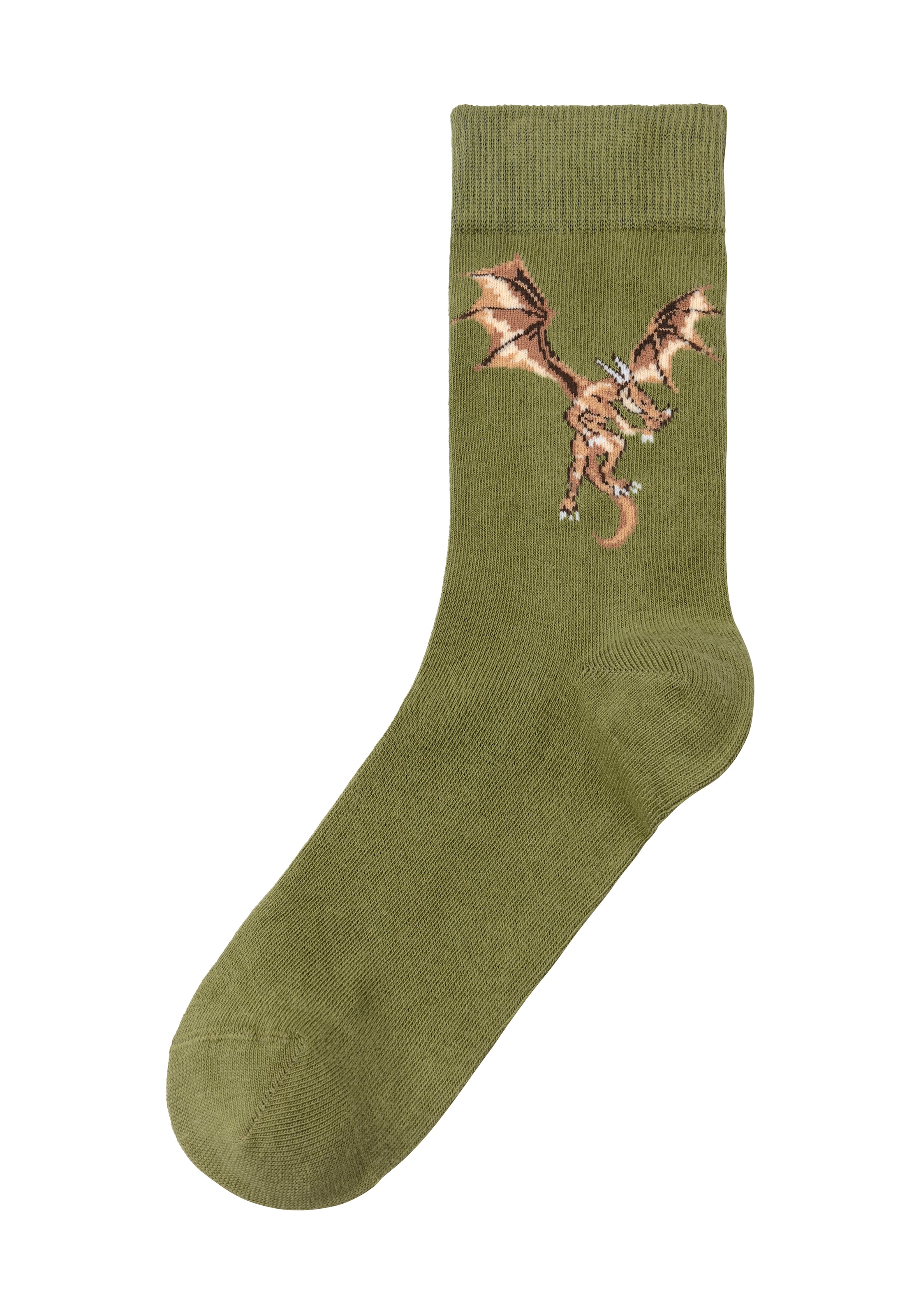 bei Paar), ♕ (5 H.I.S Socken, unterschiedlichen Motiven mit Drachen
