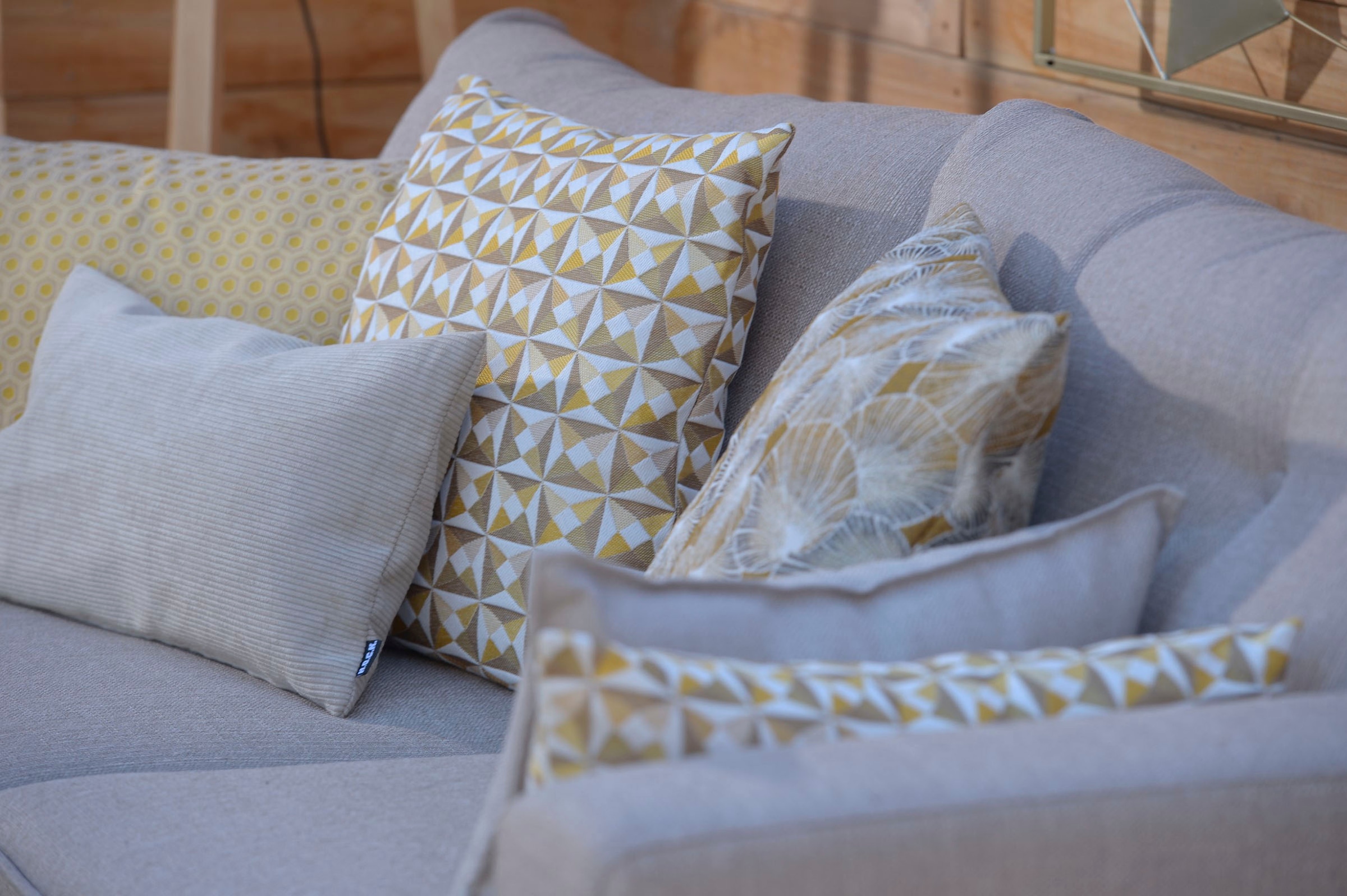 H.O.C.K. Dekokissen »Cinny« Geometrisch gemustert, Kissenhülle mit Füllung, 1 Stück