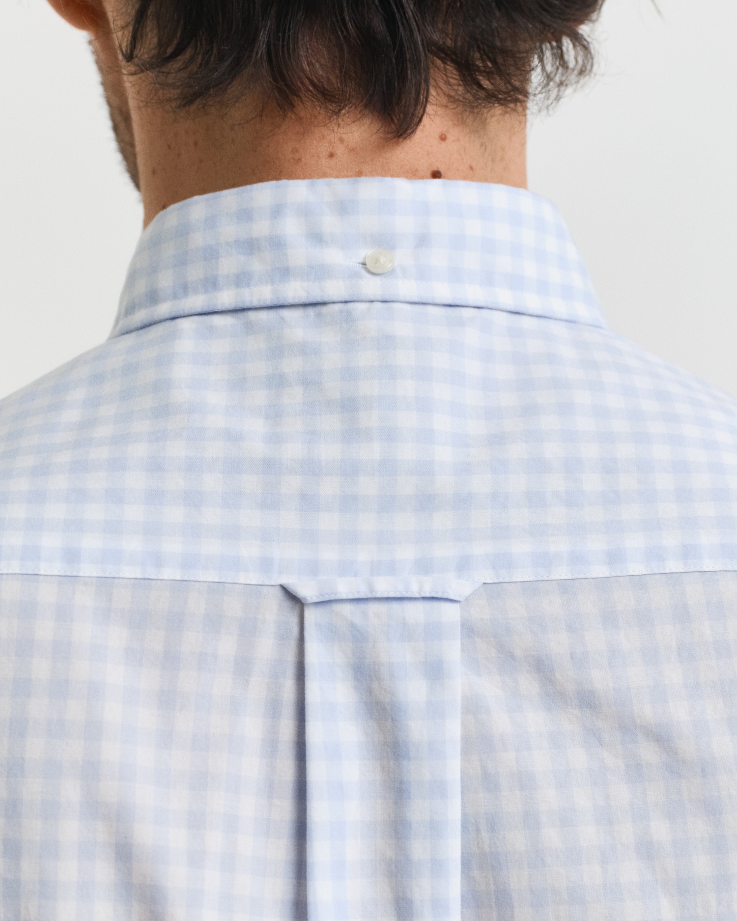 Gant Langarmhemd »REG POPLIN GINGHAM SHIRT« mit Logostickerei auf der Brust
