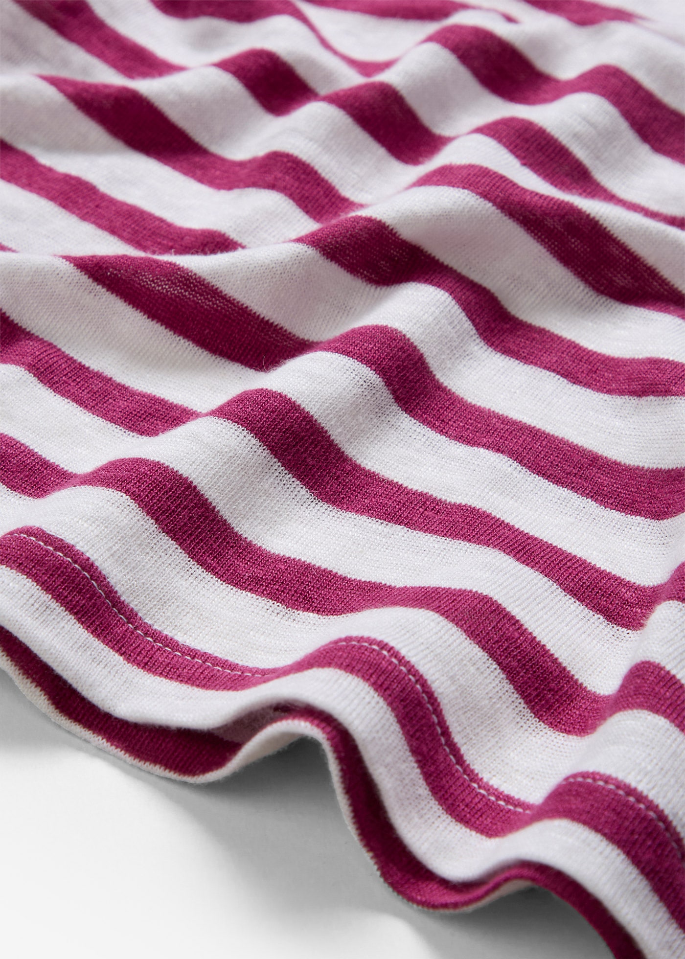 bonprix T-Shirt Oversize Passform, Kurzarm, V-Ausschnitt, aus Leinen, pflegeleicht